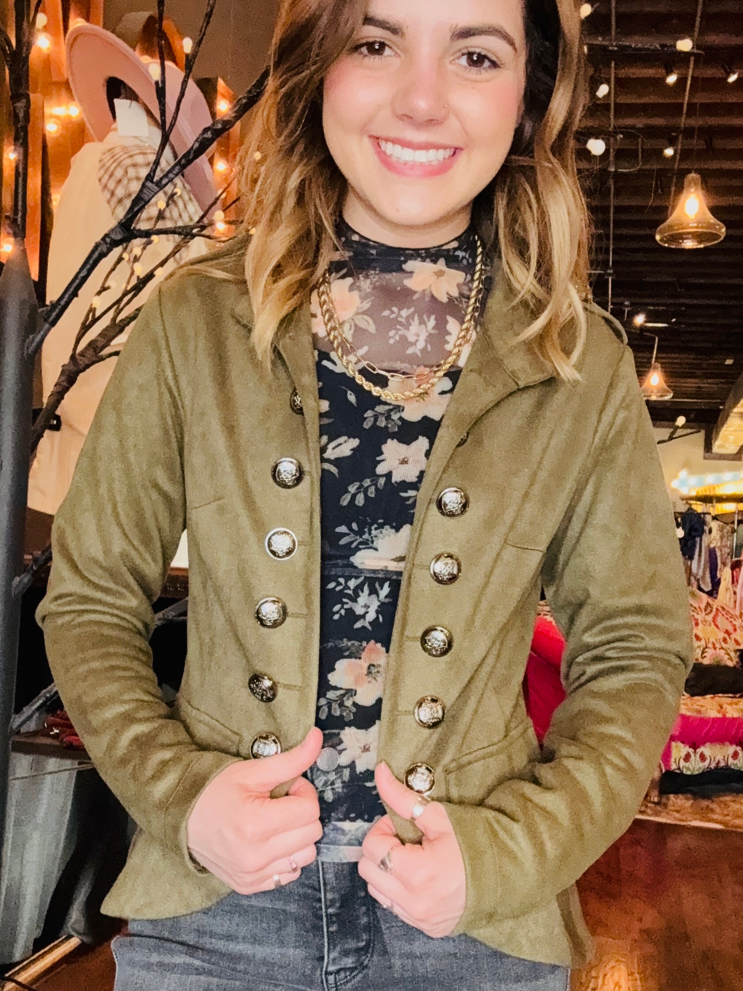 Fashion Pure Color Long Sleeve Jacket