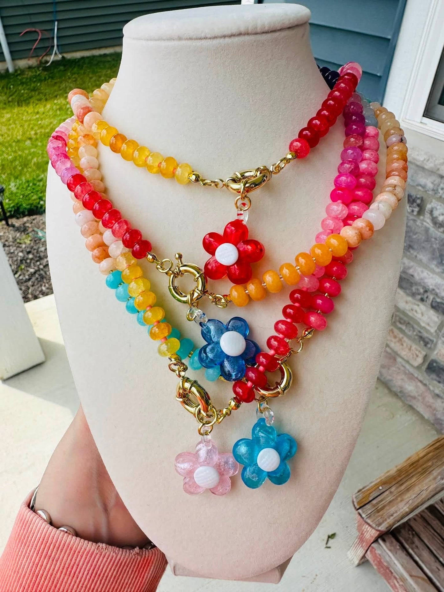 Bloom Pop Flower Charm Necklace