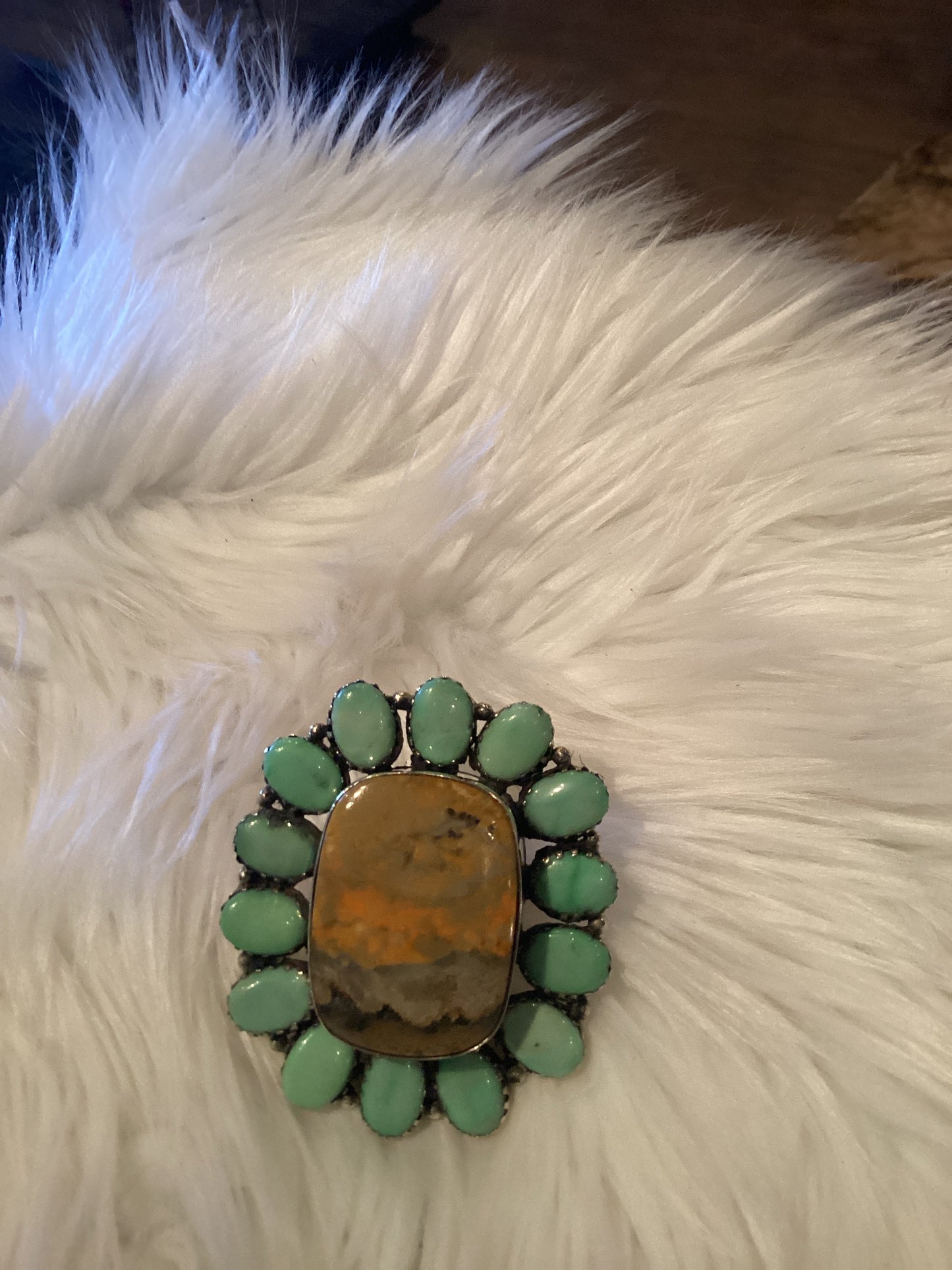 German Silver Flower Ring