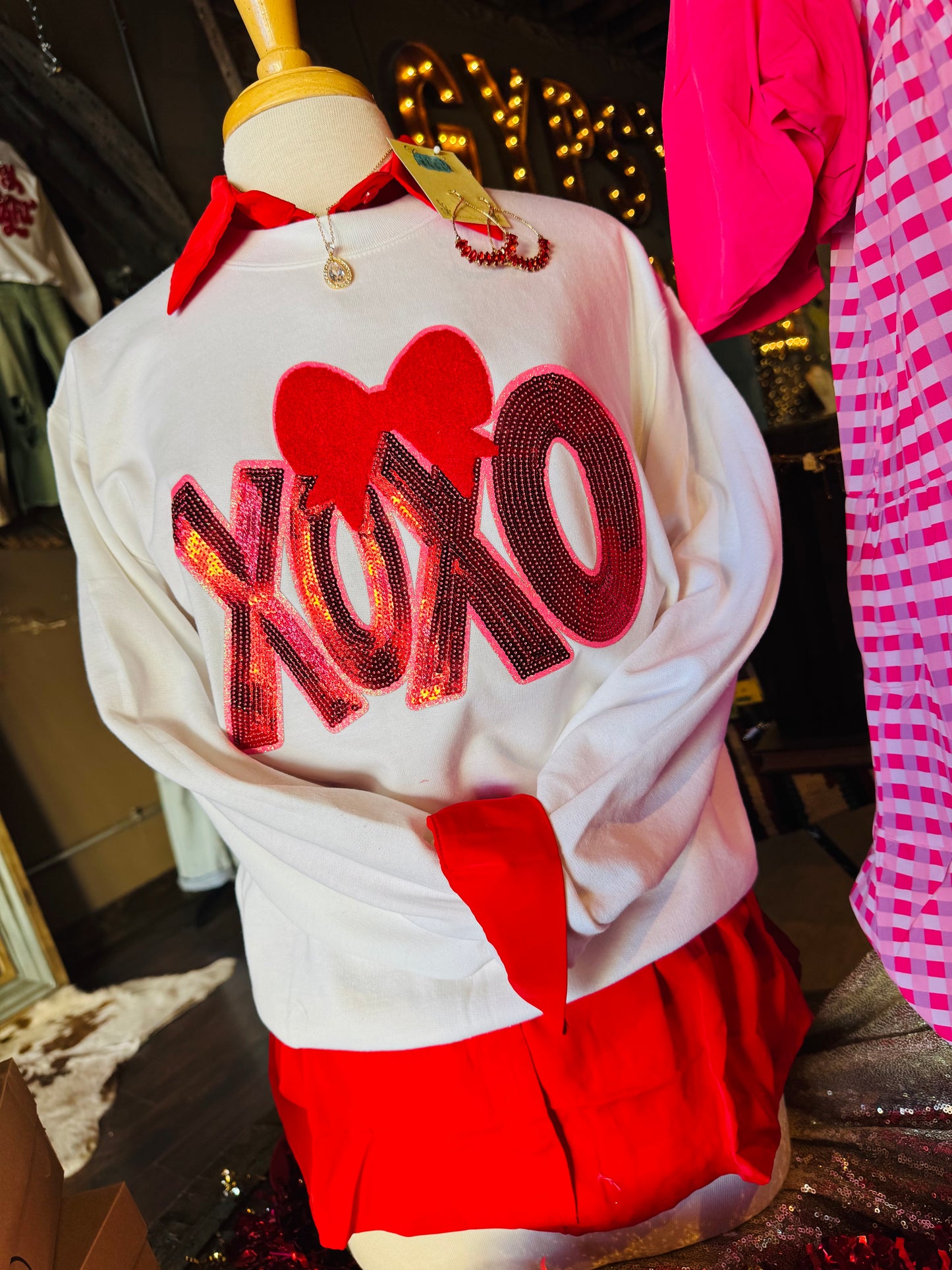 XOXO Bow Sweatshirt