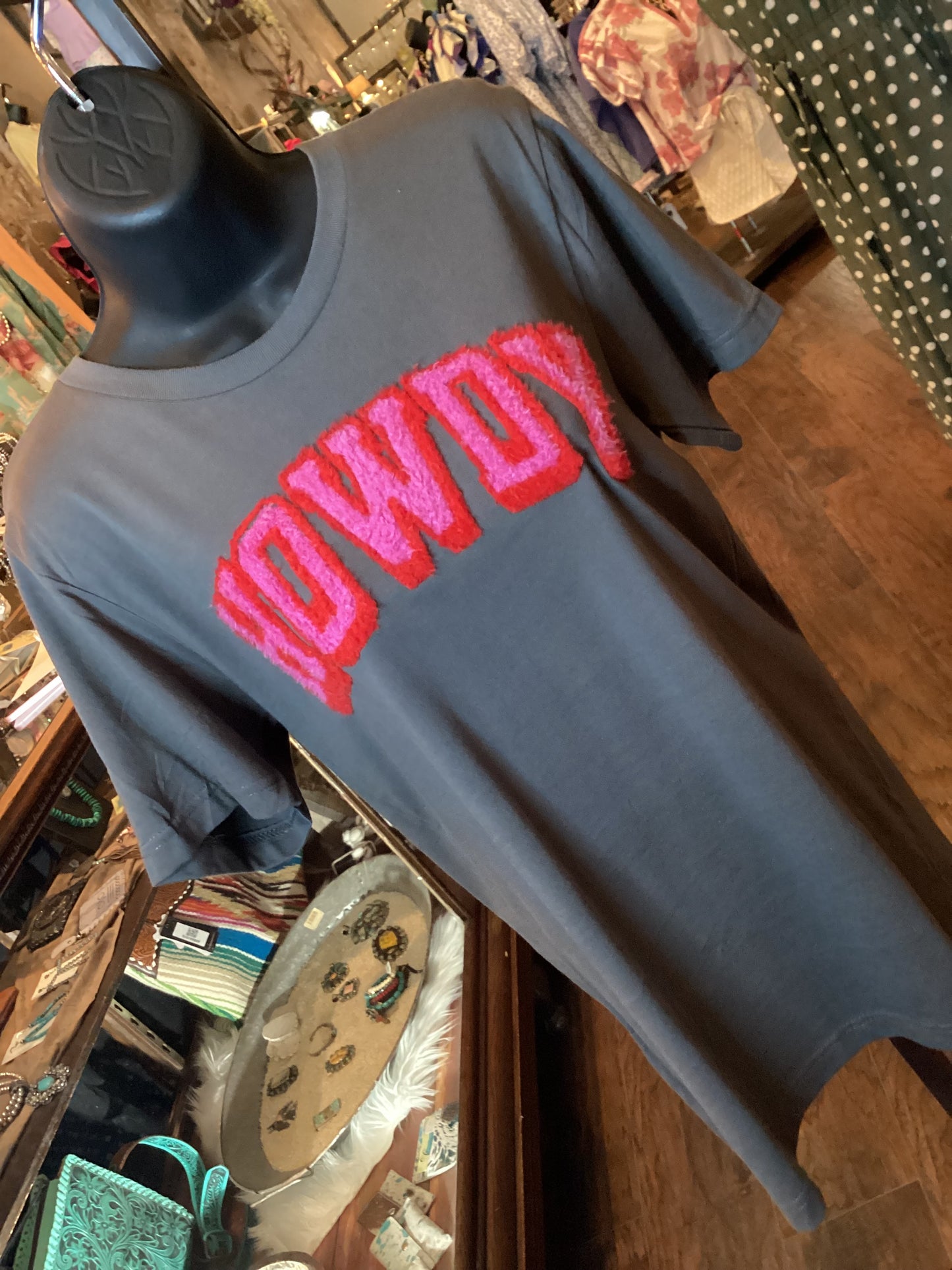 Pink & Red Howdy Tee