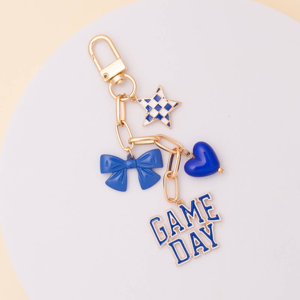 “Game Day” Bag Charm Keychain