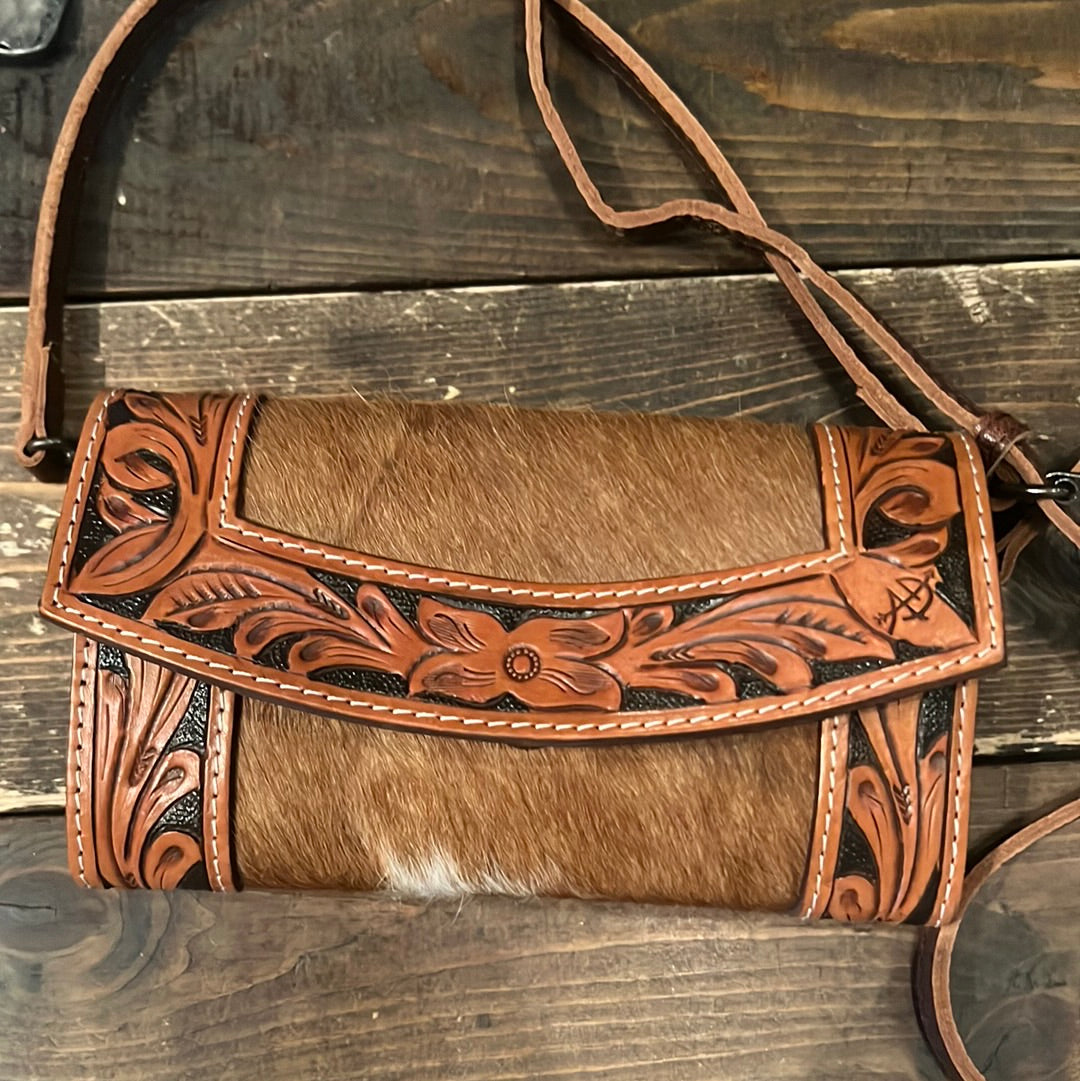 Brown Hide Handbag