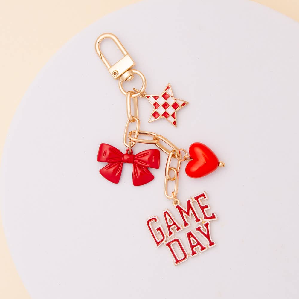 “Game Day” Bag Charm Keychain
