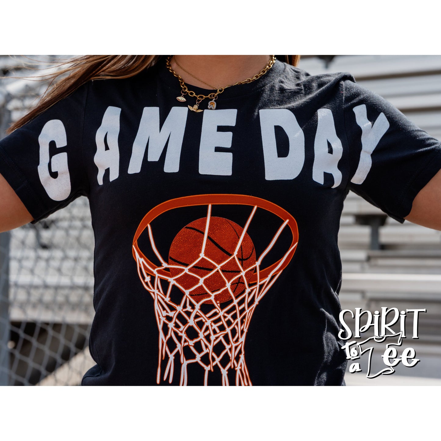 Game Day Basketball Net - Basketball Tee