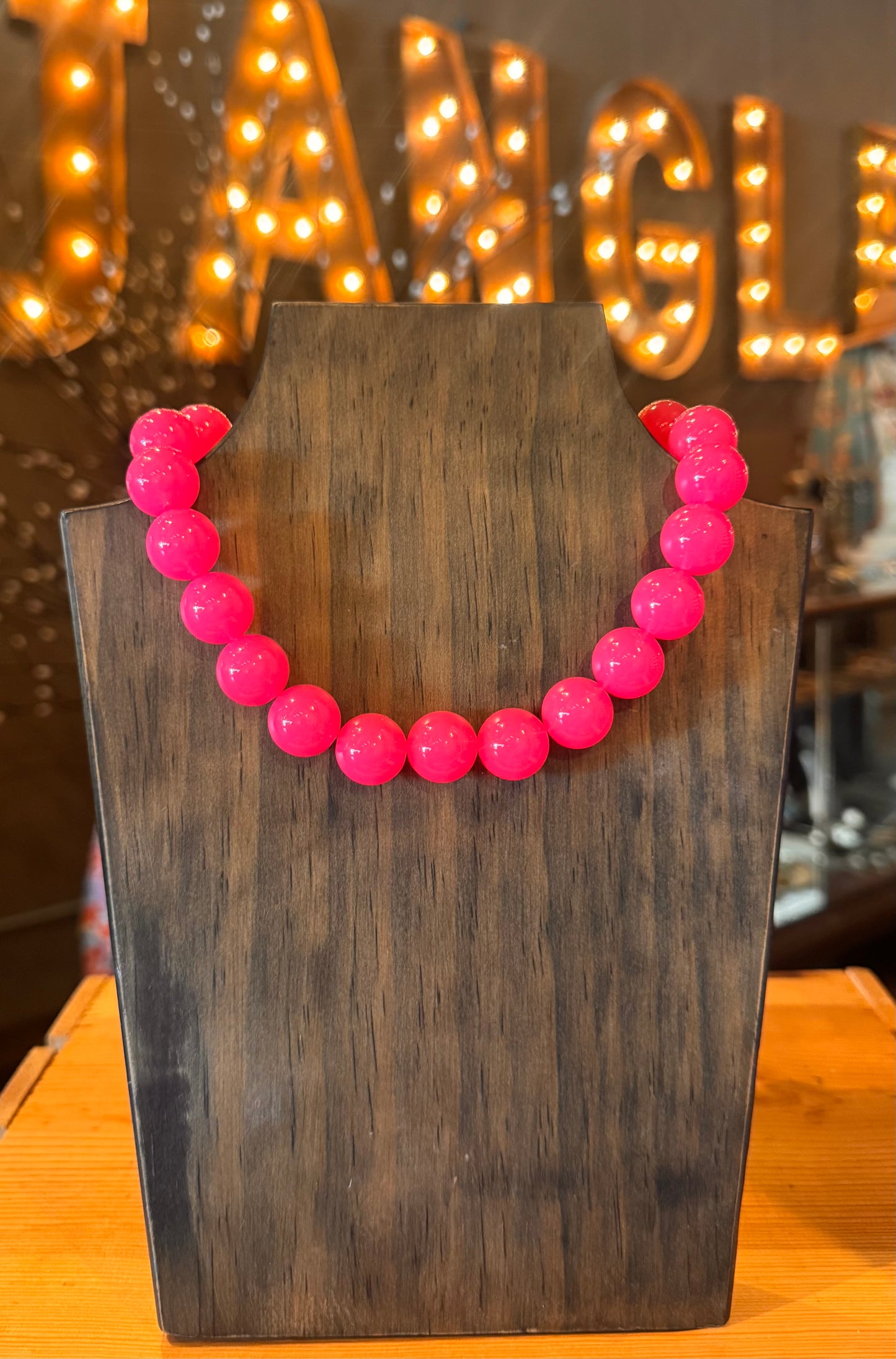 Pink Beaded Necklace