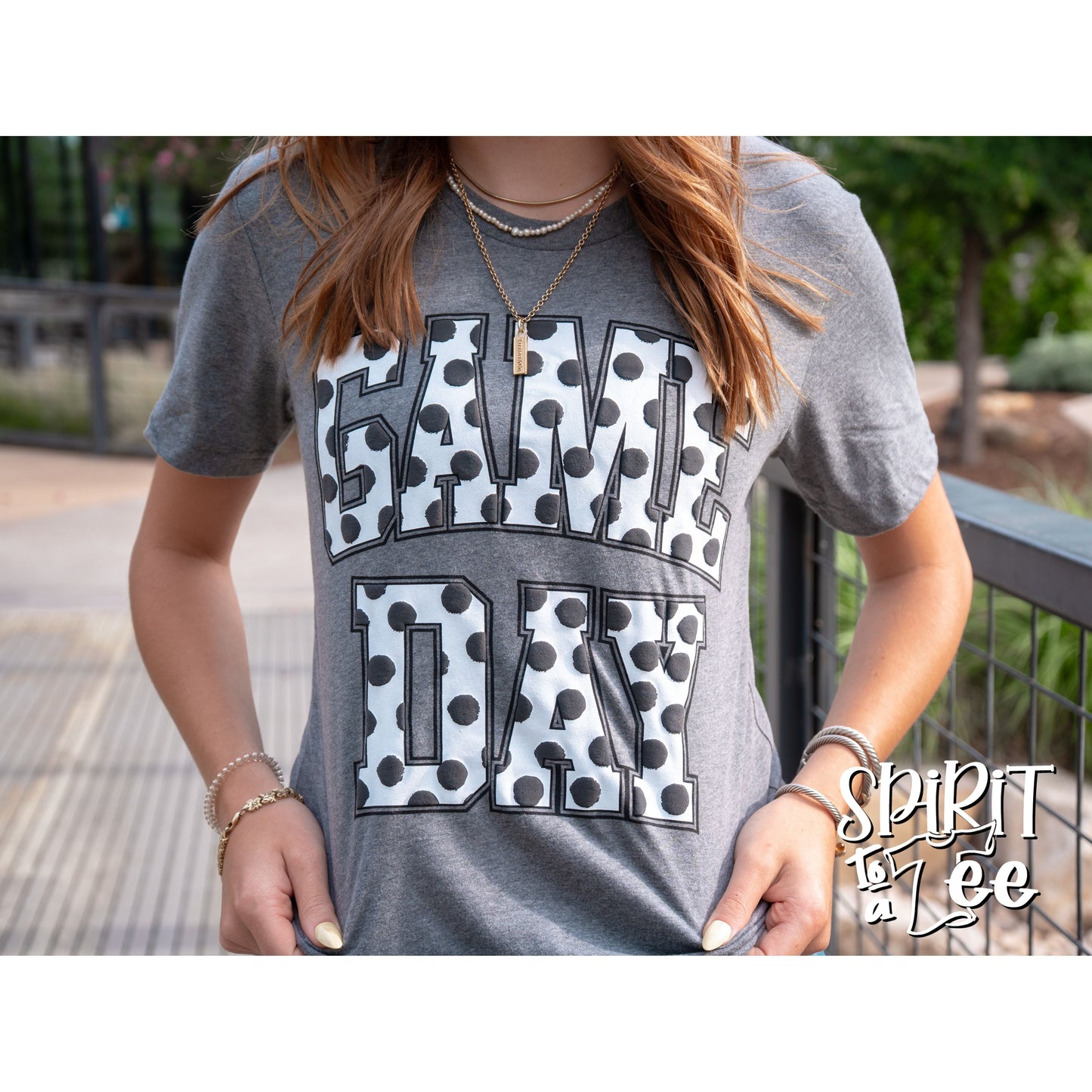 Game Day Puff Polka Dots Tee