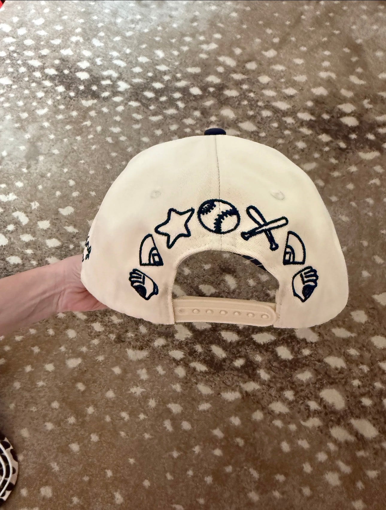 Navy Stripes Hey Batta Batta Hat