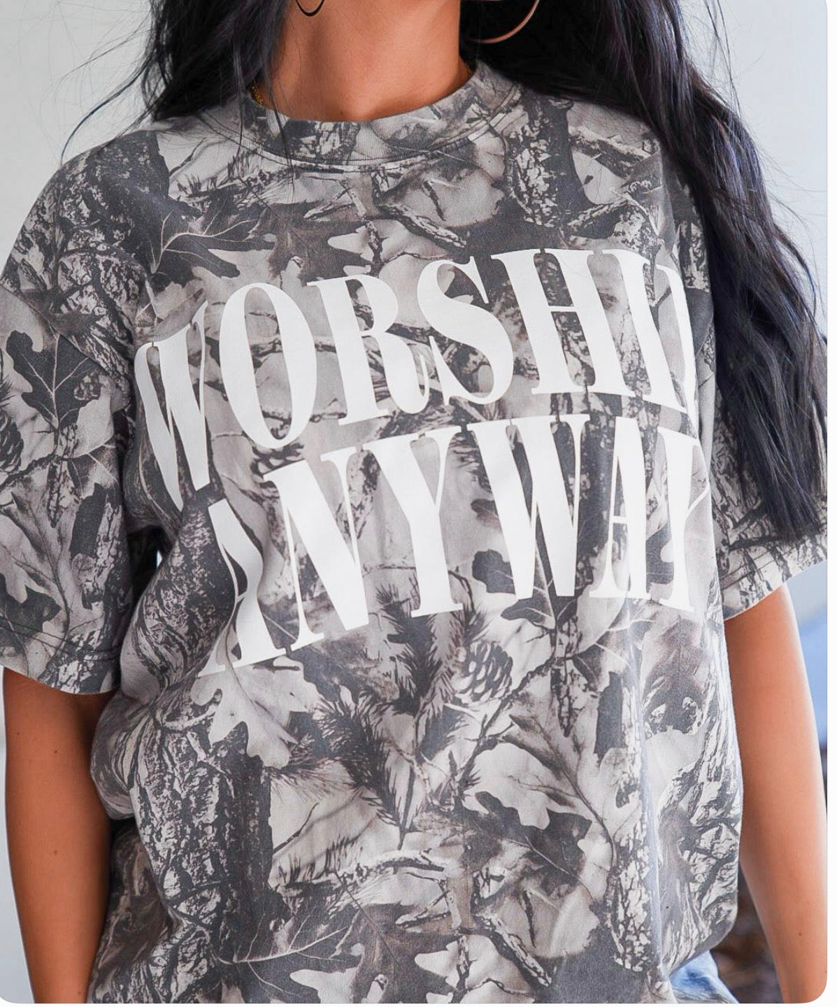 Worship Anyways Camo Tee