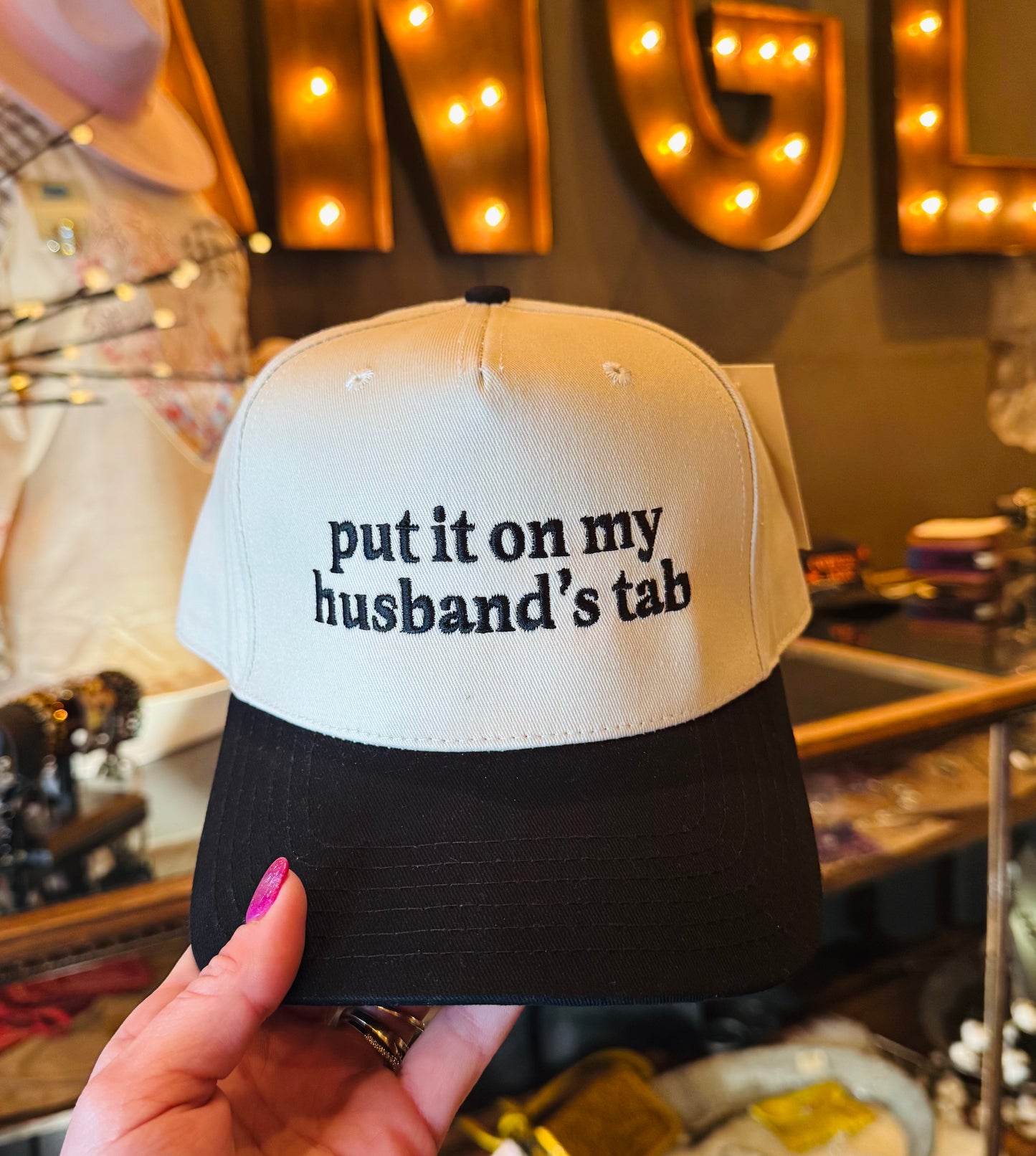 Put it on my husbands Tab Trucker