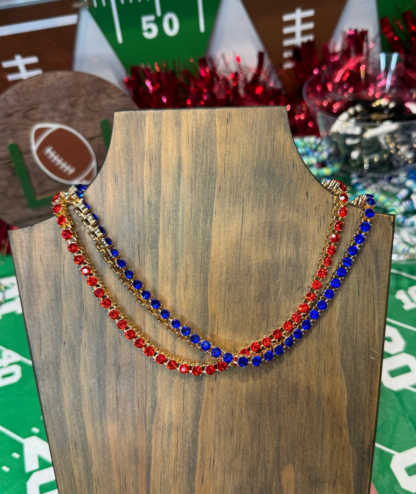 Stone Game Day Necklace