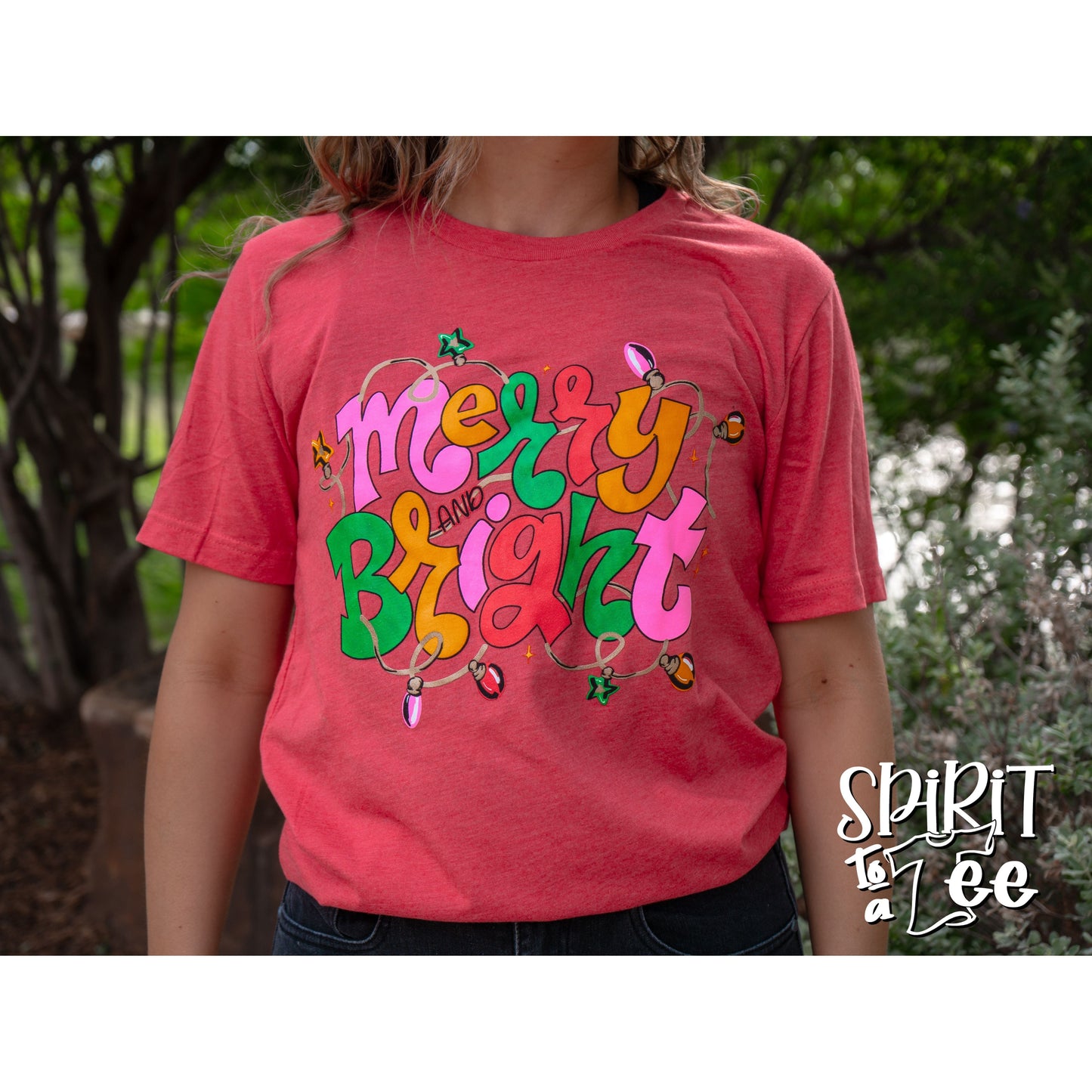 Merry & Bright Lights - Christmas Tee