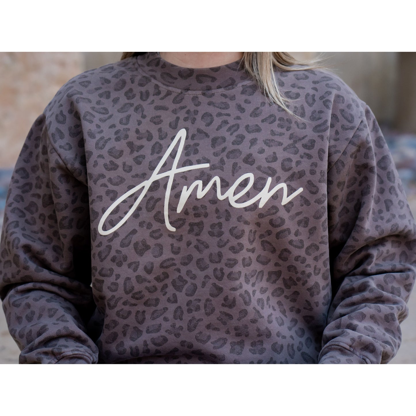 Amen Leopard - Jesus Sweatshirt