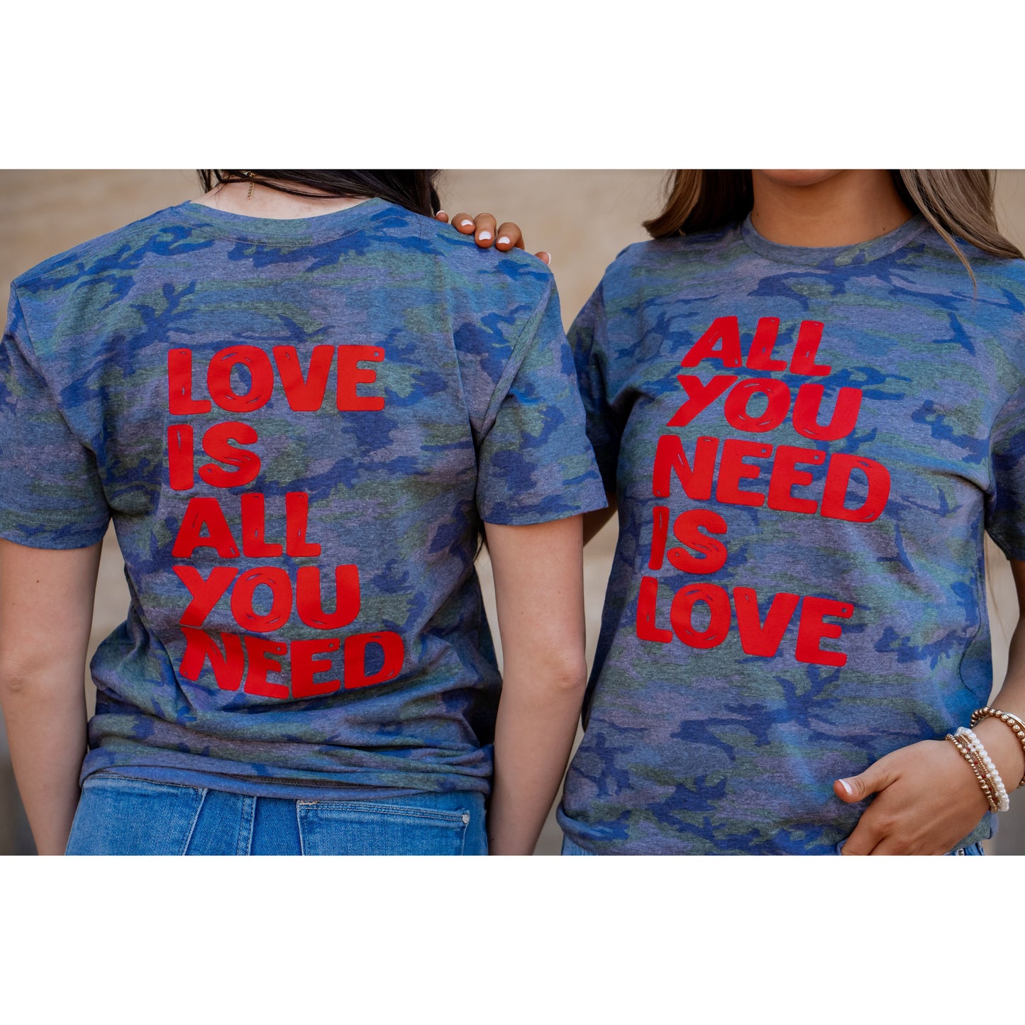 All You Need is Love Camo - Valentines Tee