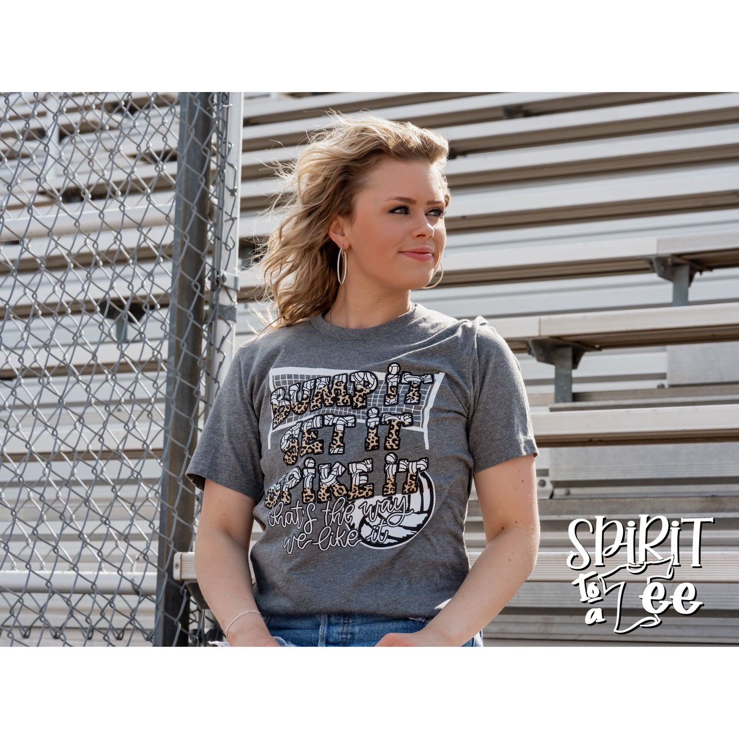 Bump It Set It Spike It - Volleyball Tee