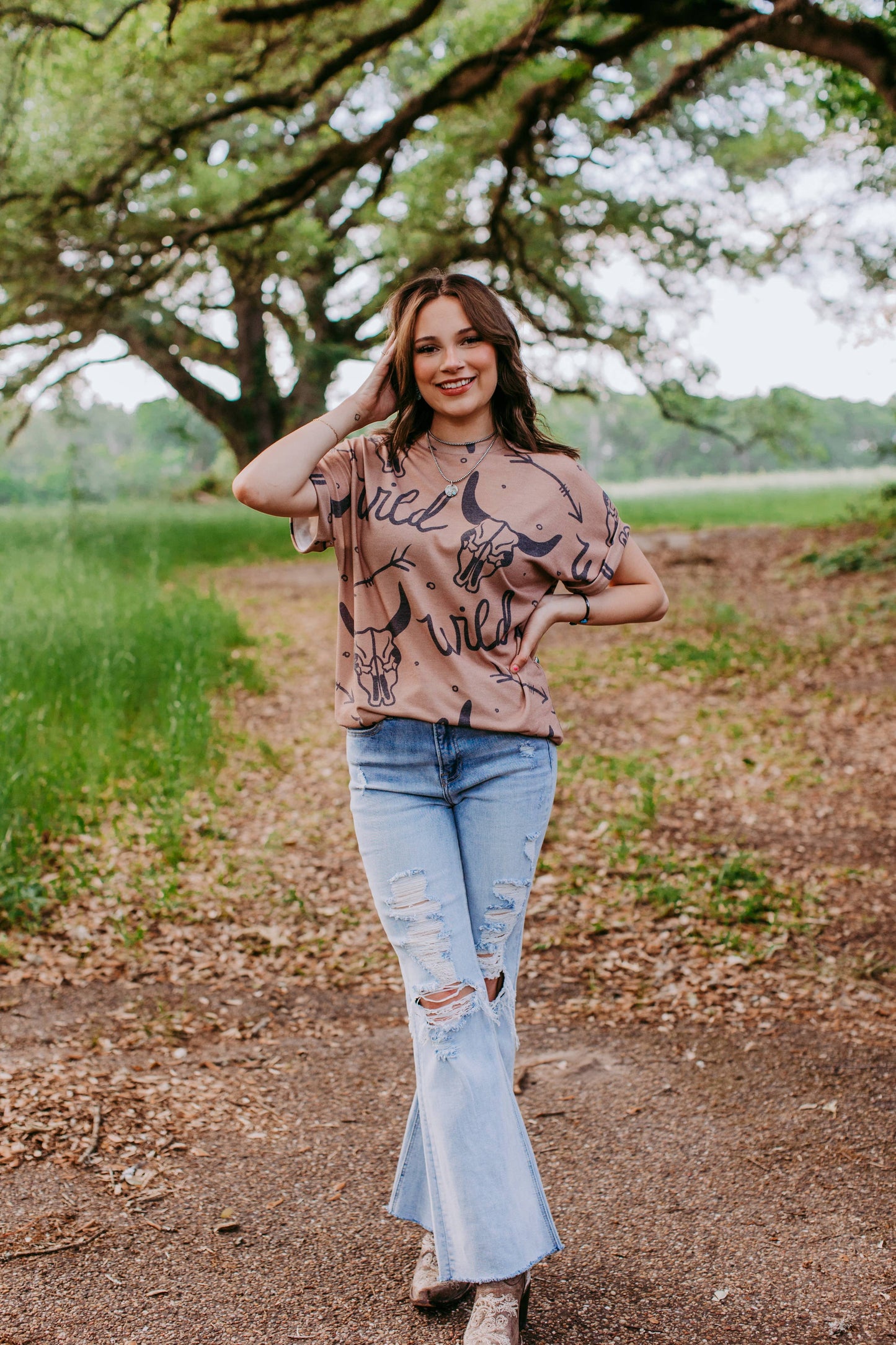 MK445 Oversize Wild Tee