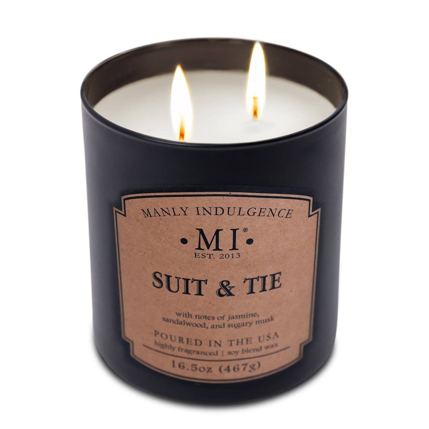 Suit & Tie, 2-Wick Scented Candle, Soy Blend Wax, 16.5oz