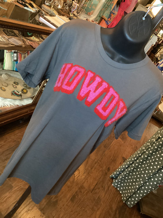 Pink & Red Howdy Tee
