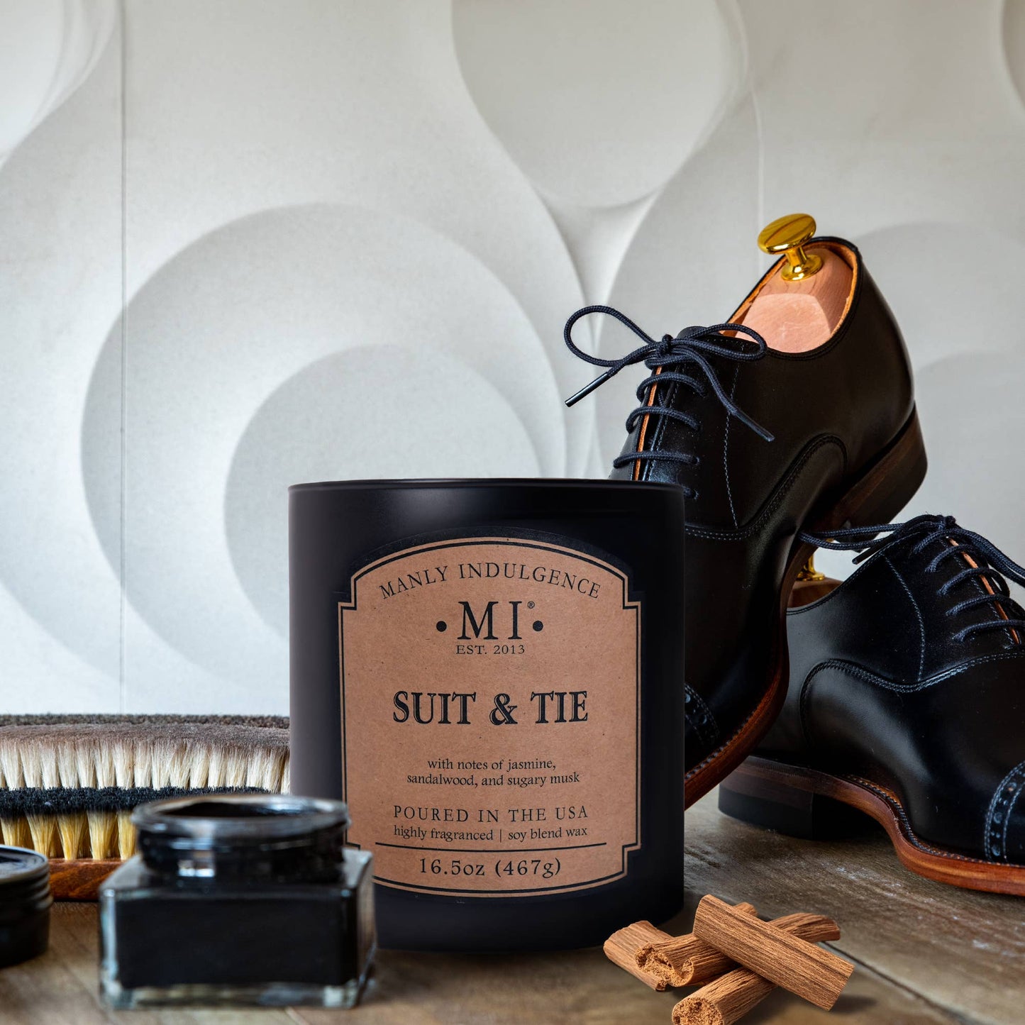 Suit & Tie, 2-Wick Scented Candle, Soy Blend Wax, 16.5oz