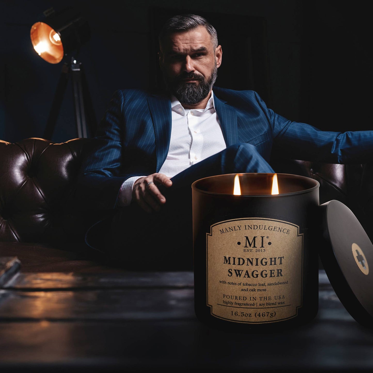 Midnight Swagger 2-Wick Scented Candle, Soy Blend, 16.5oz