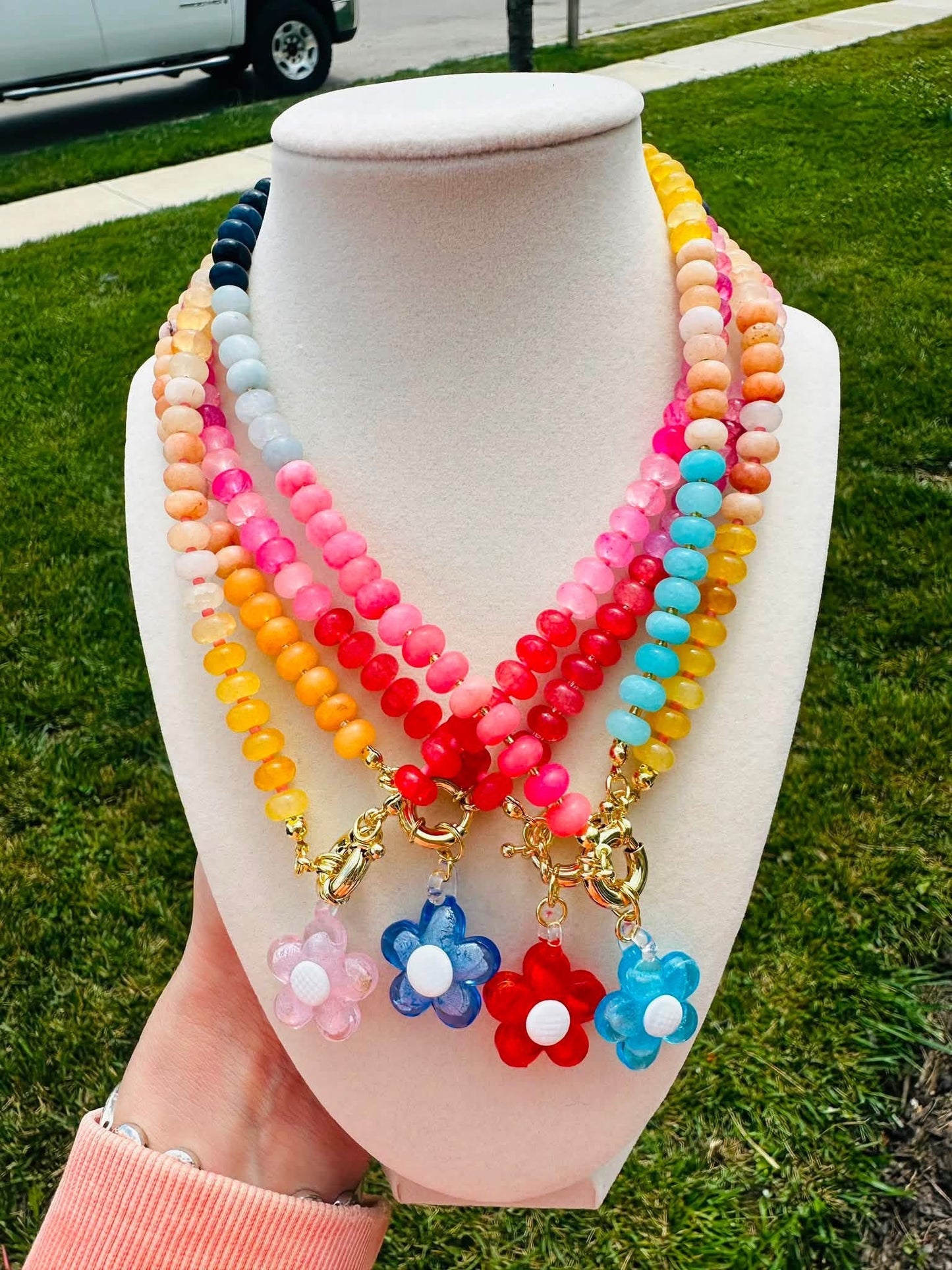 Bloom Pop Flower Charm Necklace