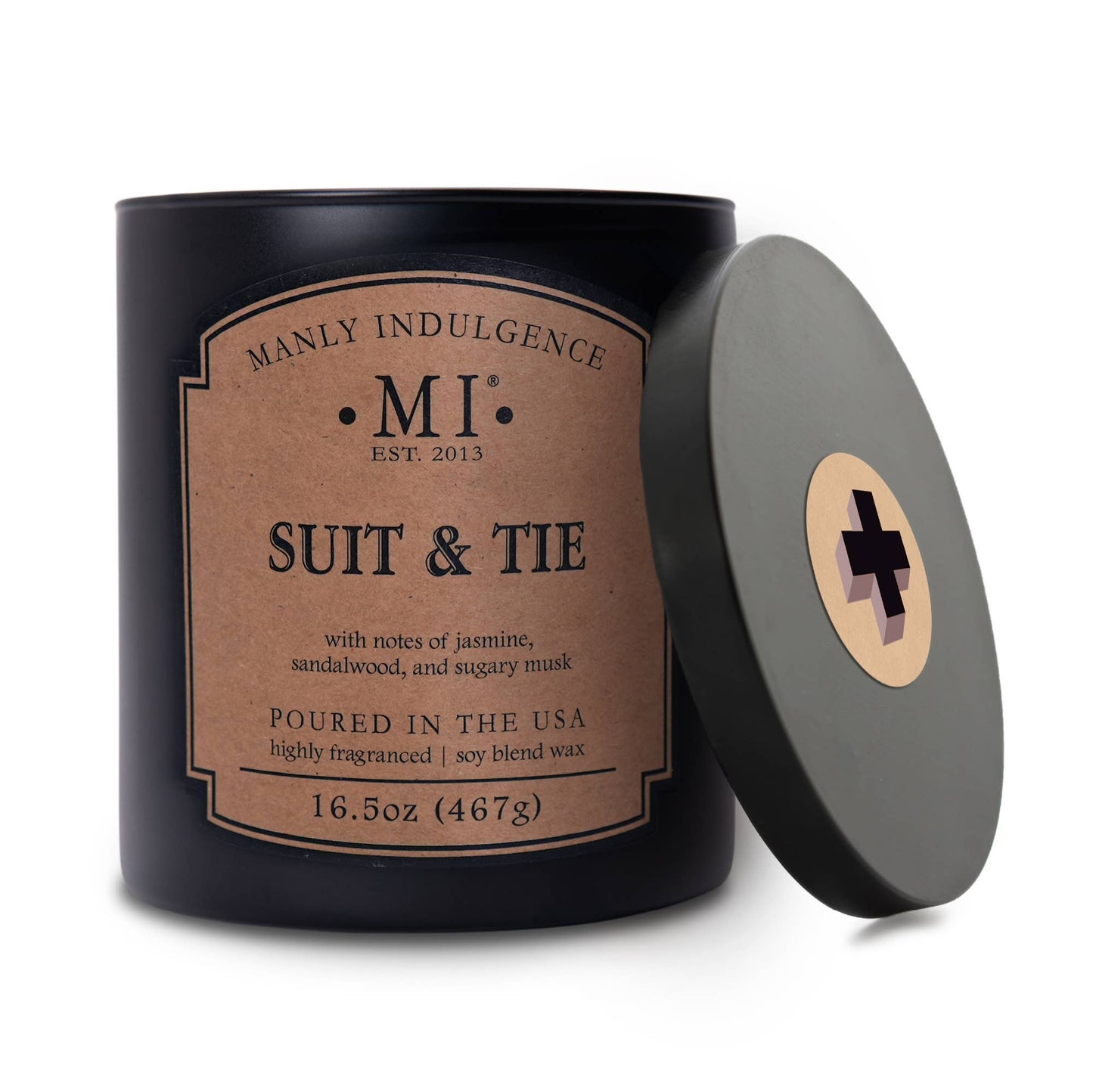 Suit & Tie, 2-Wick Scented Candle, Soy Blend Wax, 16.5oz