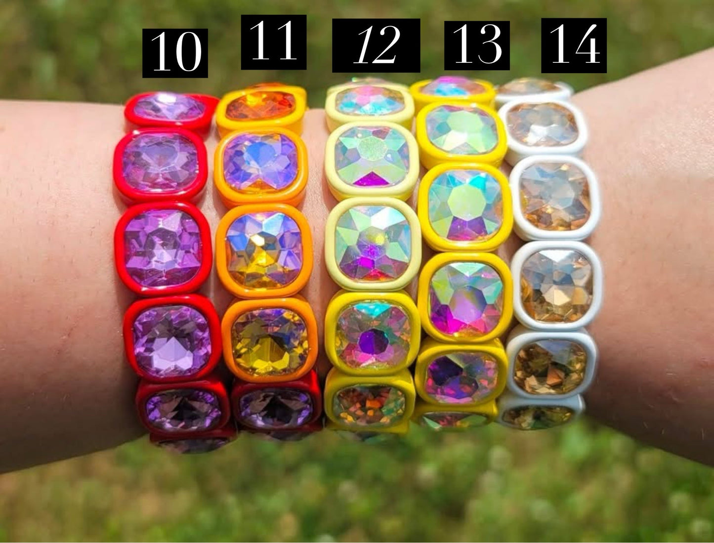 Sugar Gems Golden Hour Collection Stretch Bracelet