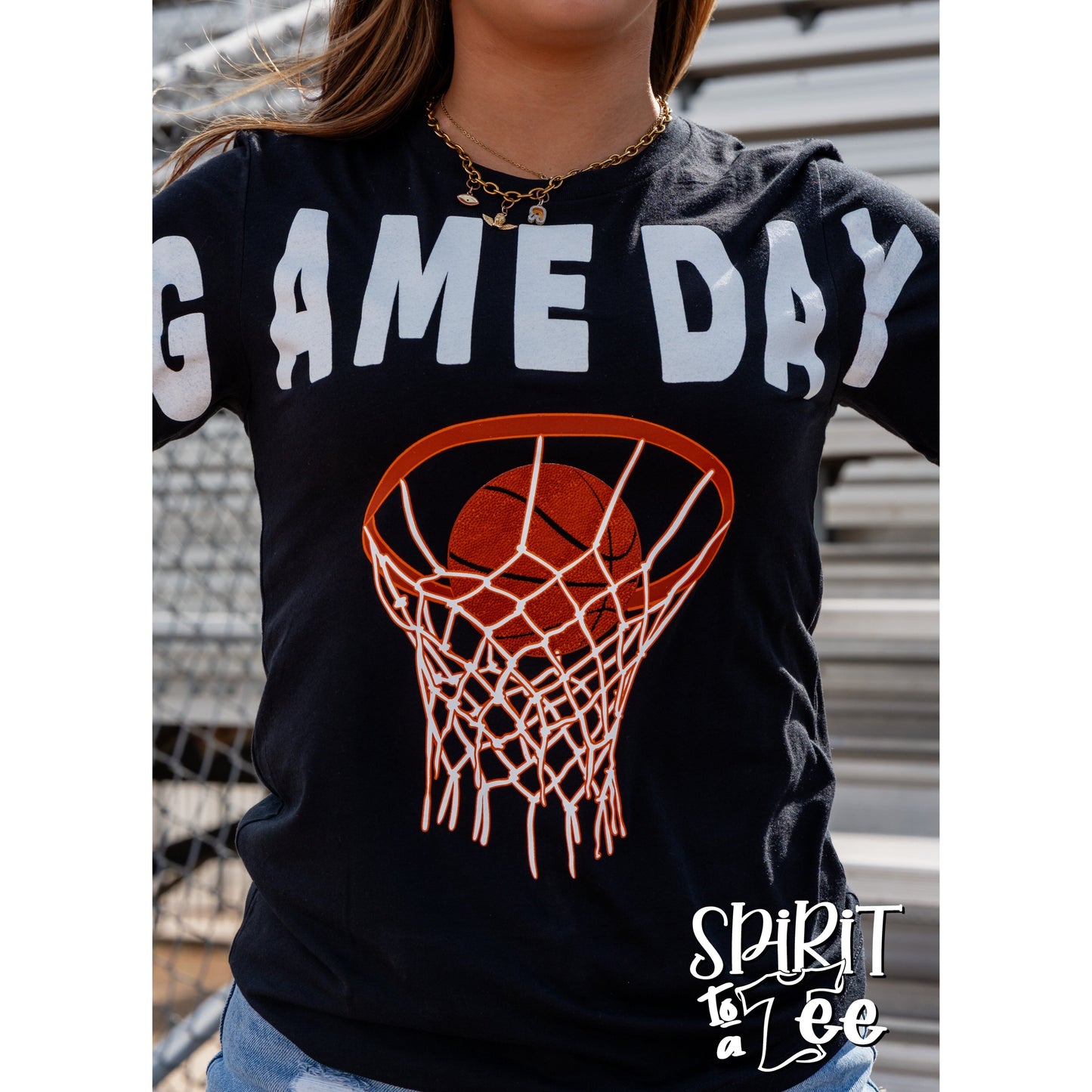 Game Day Basketball Net - Basketball Tee
