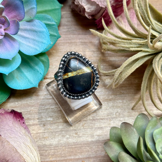 MJ Ring- Black Jack Free Form Adjustable Ring