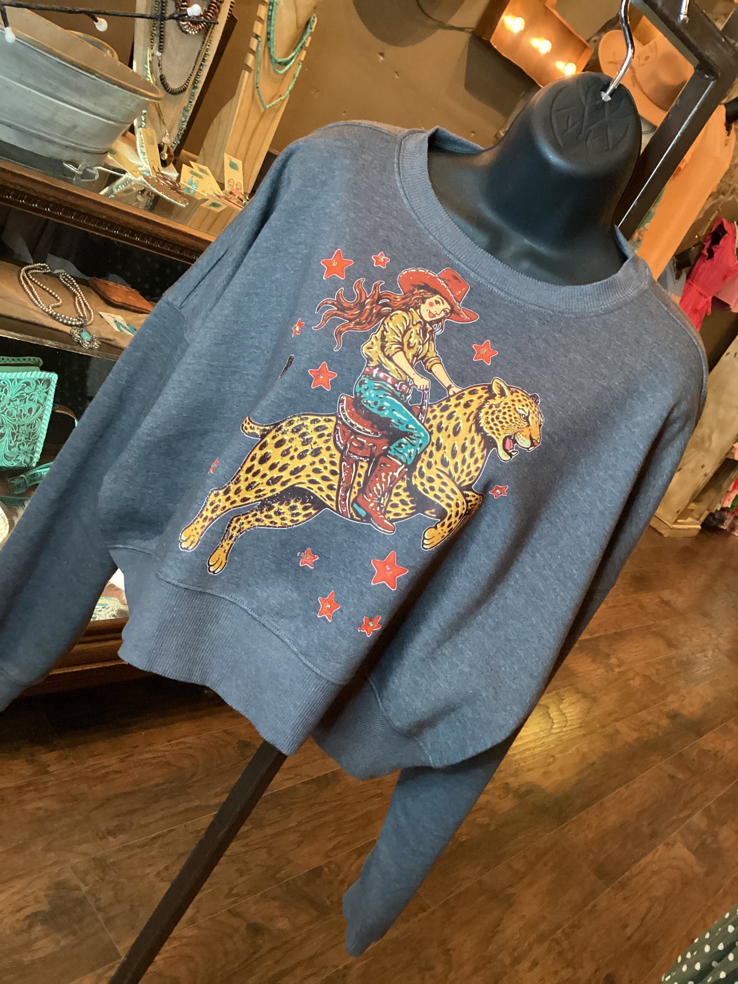 Girl on Tiger Sweatshirt
