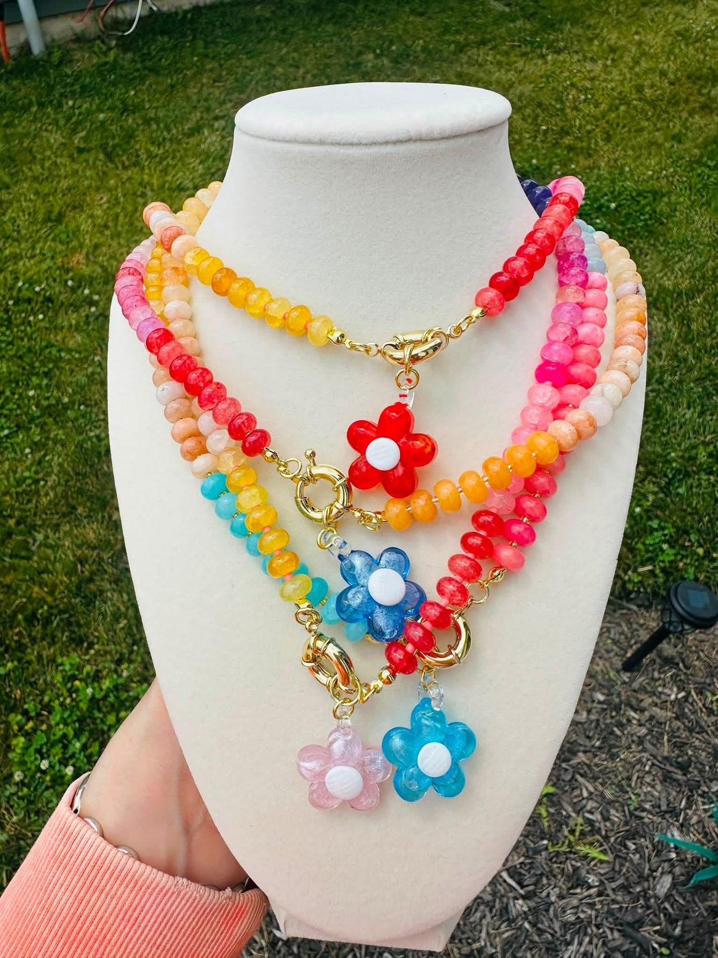 Bloom Pop Flower Charm Necklace