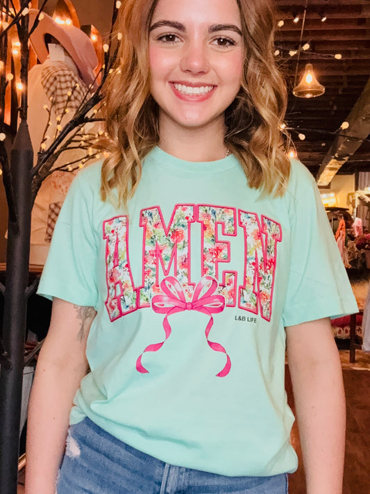 Lime Amen Tee