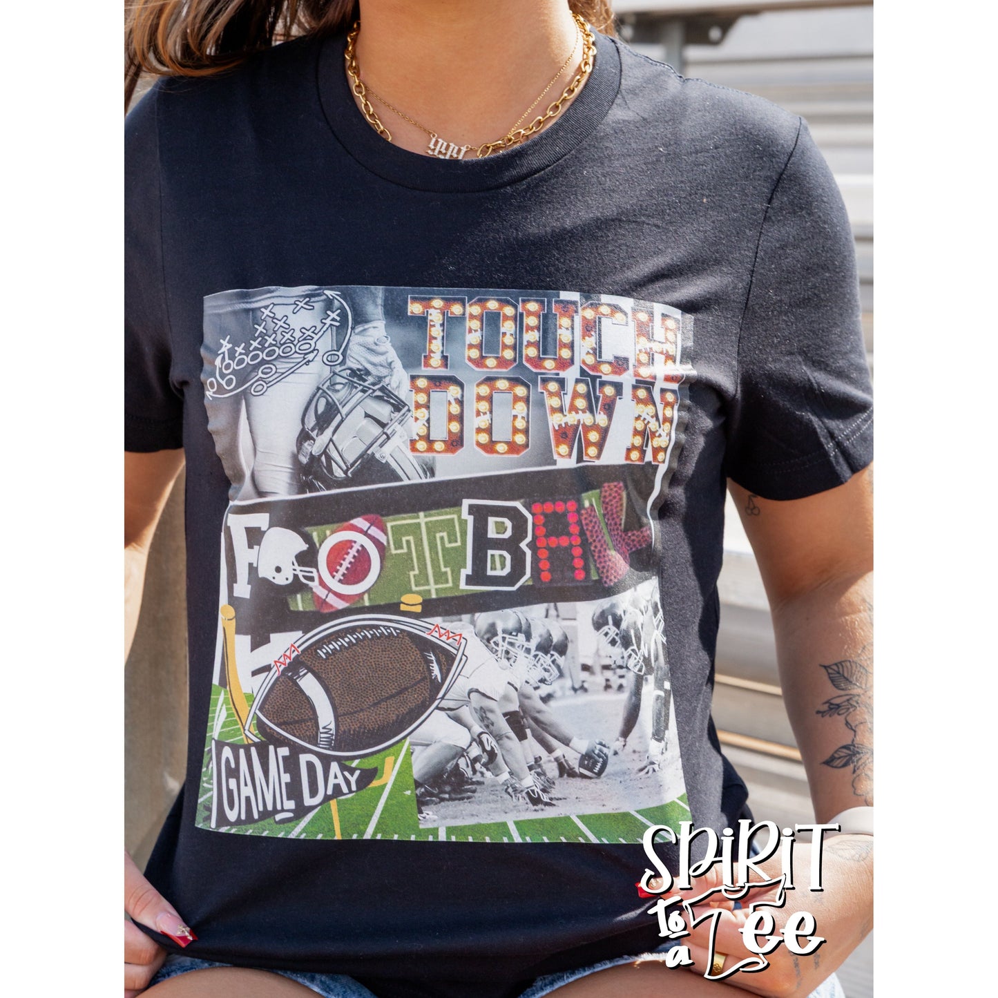 Football Scrapbook - Football Tee