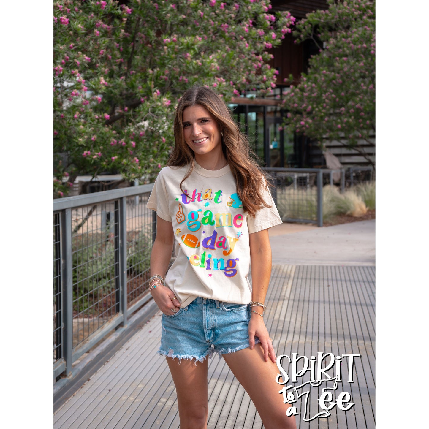That Game Day Feeling Bright - Football Tee