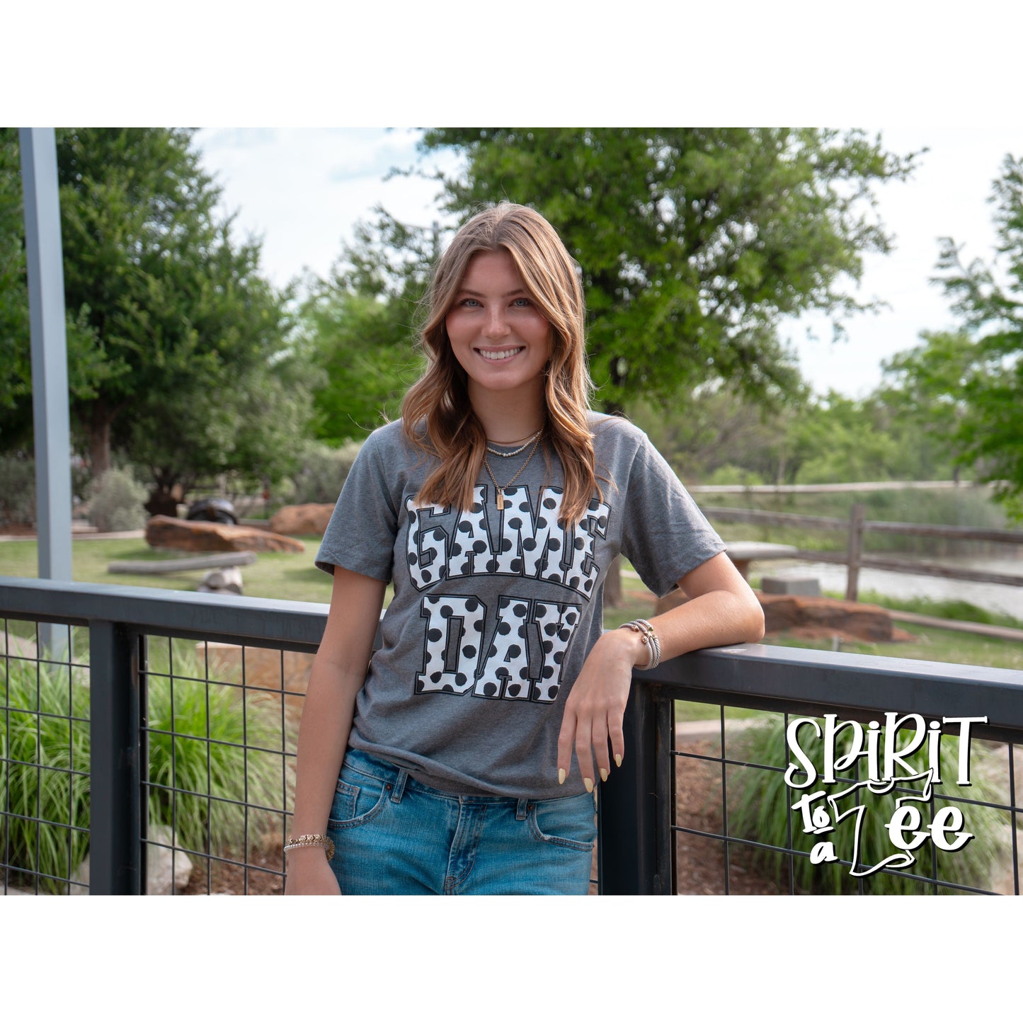 Game Day Puff Polka Dots Tee