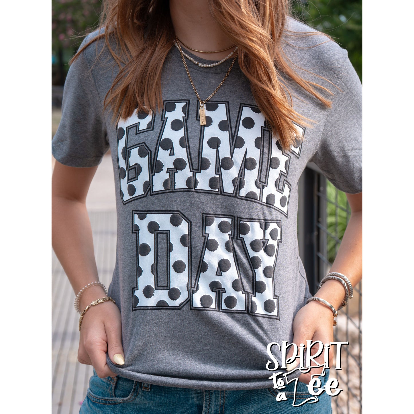 Game Day Puff Polka Dots Tee