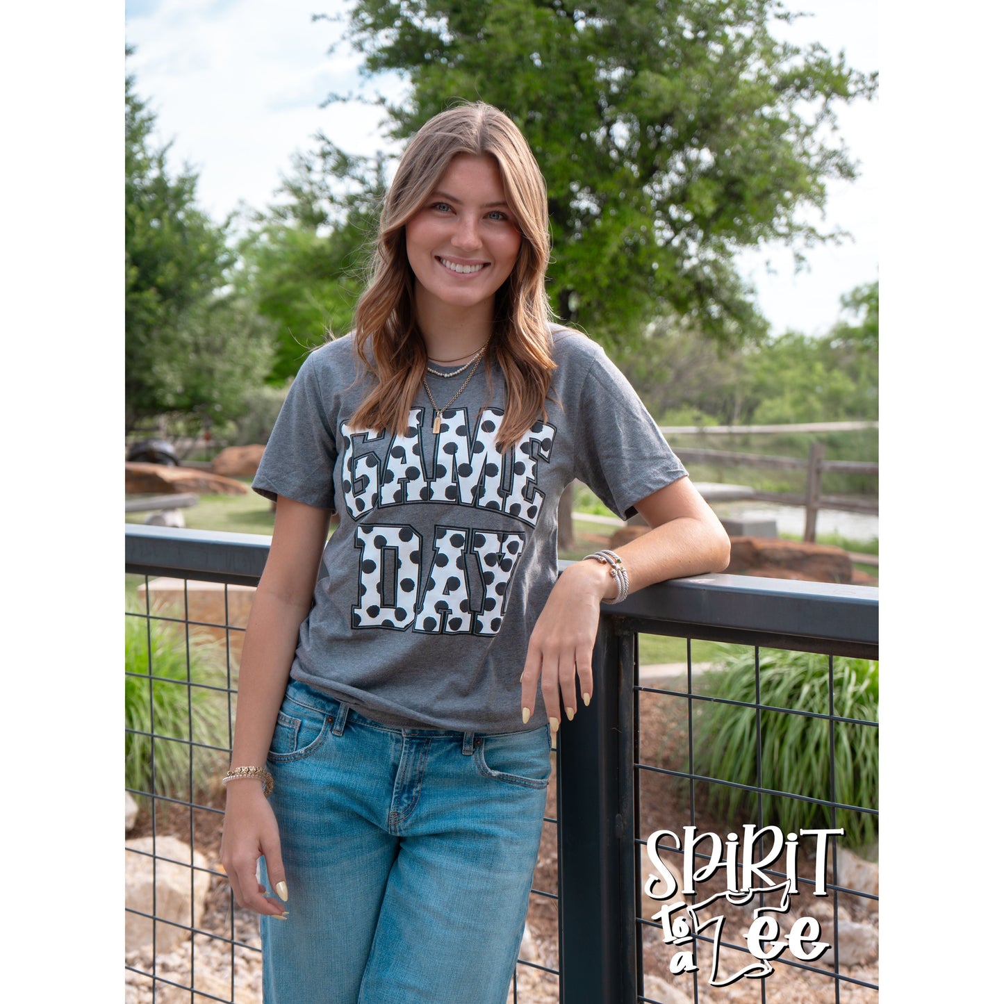 Game Day Puff Polka Dots Tee