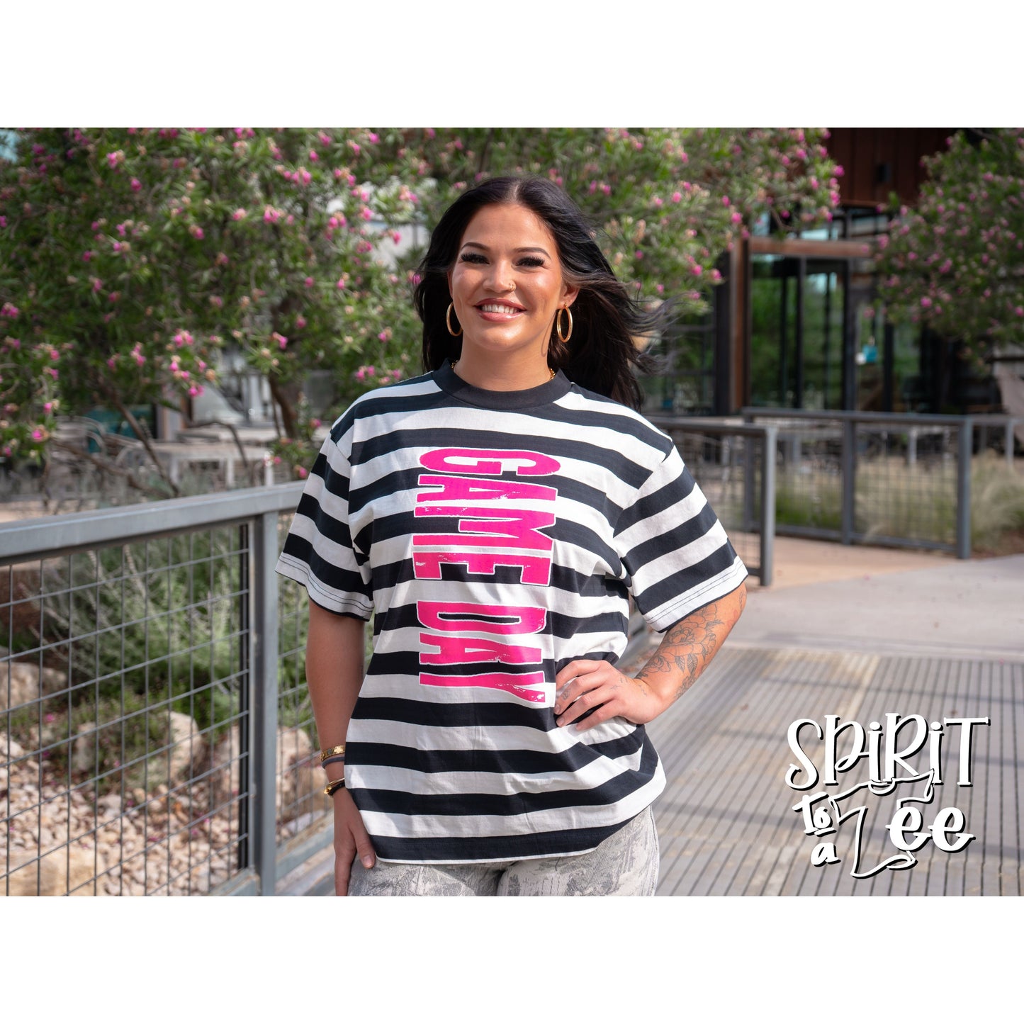 Game Day Striped Tee