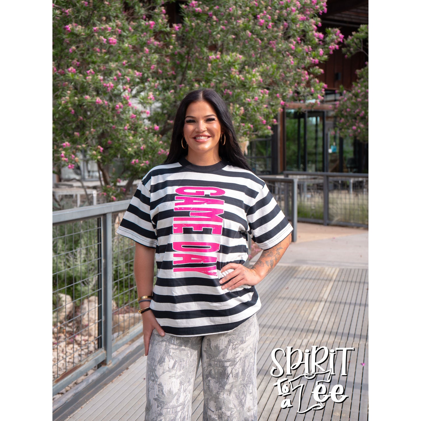 Game Day Striped Tee
