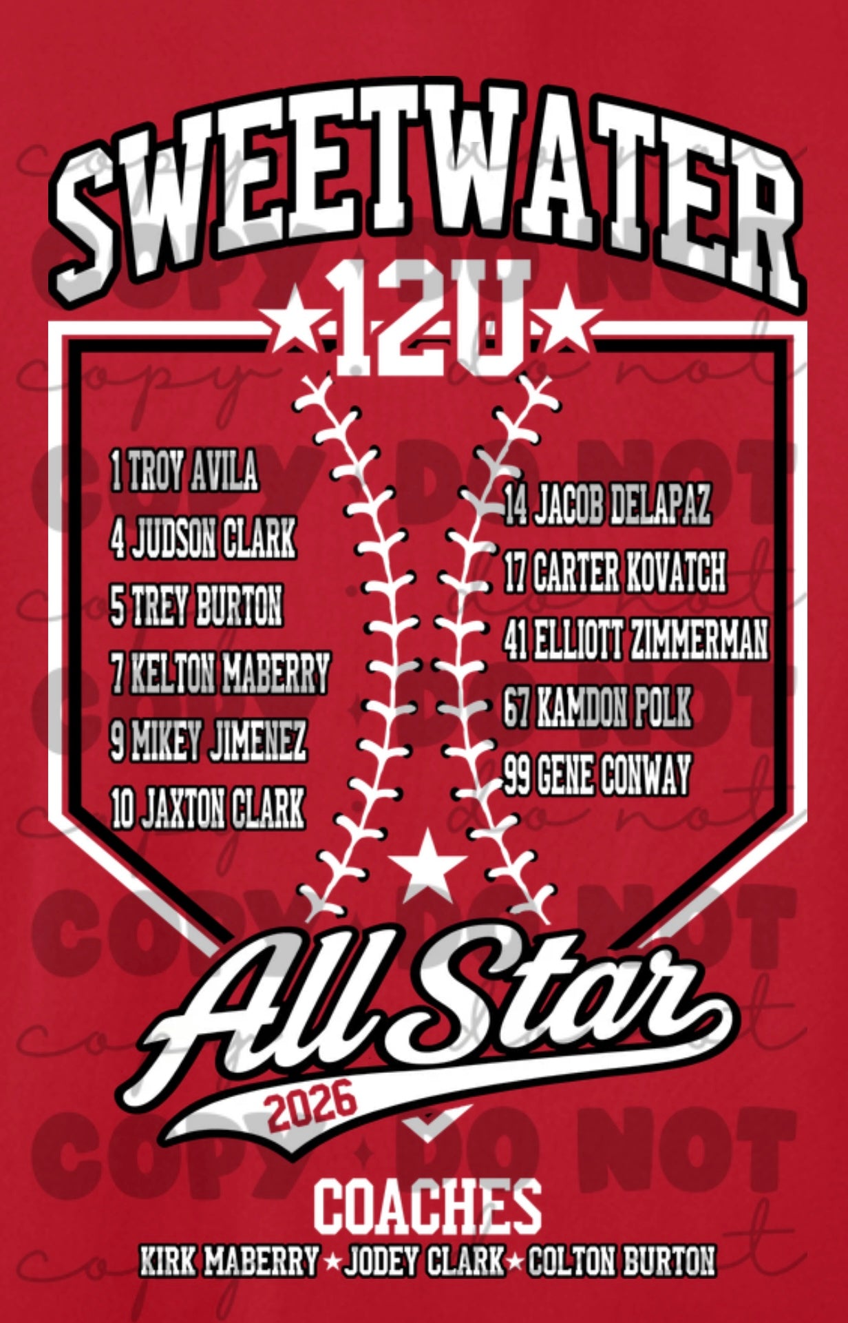 12U All-Star Adult Tee