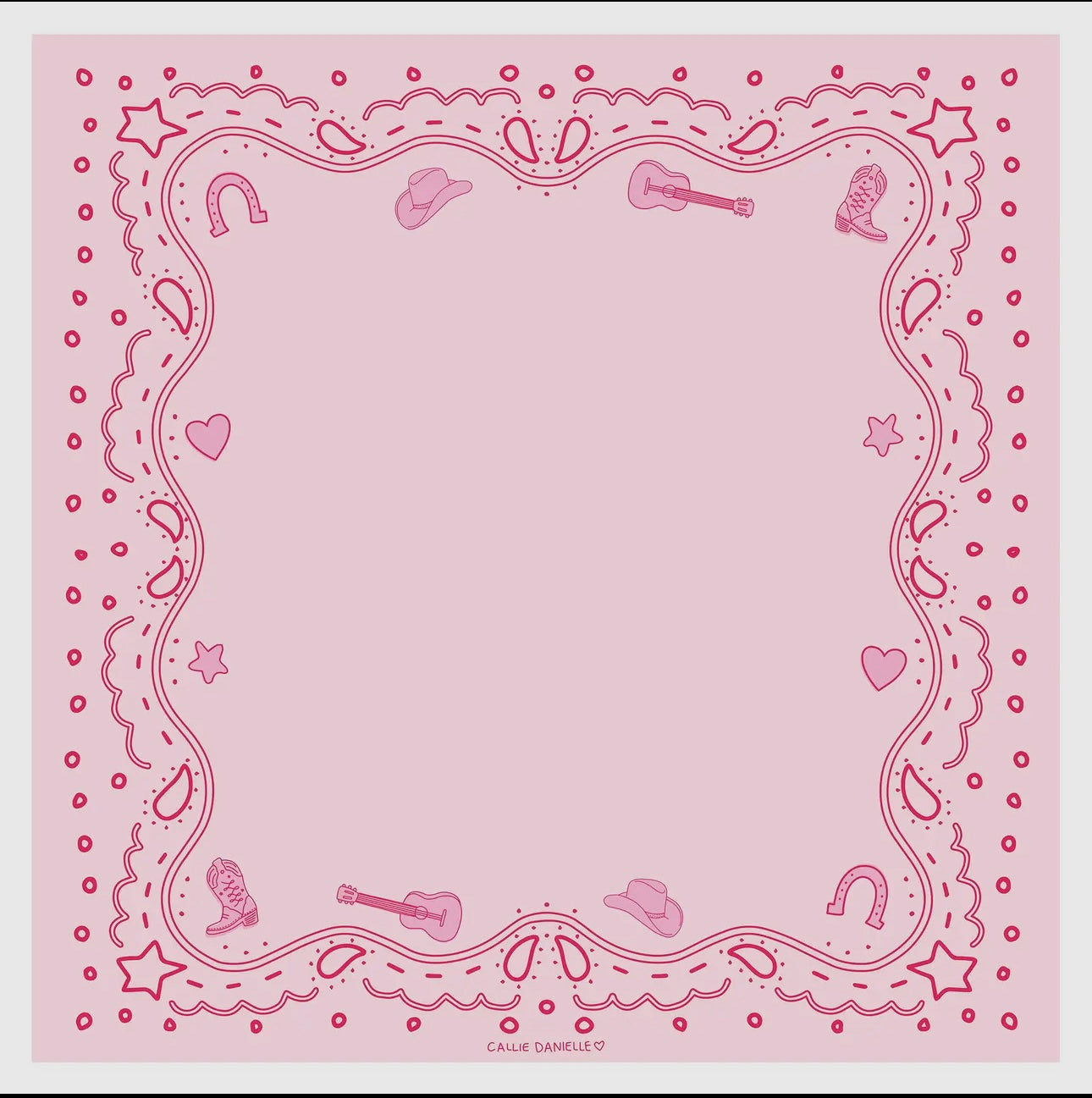 Cowgirl Pink Bandana Sheets