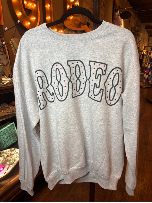 Rodeo Sweatshirt w/Red Stones