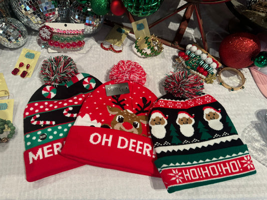 Light Up Christmas Beanies