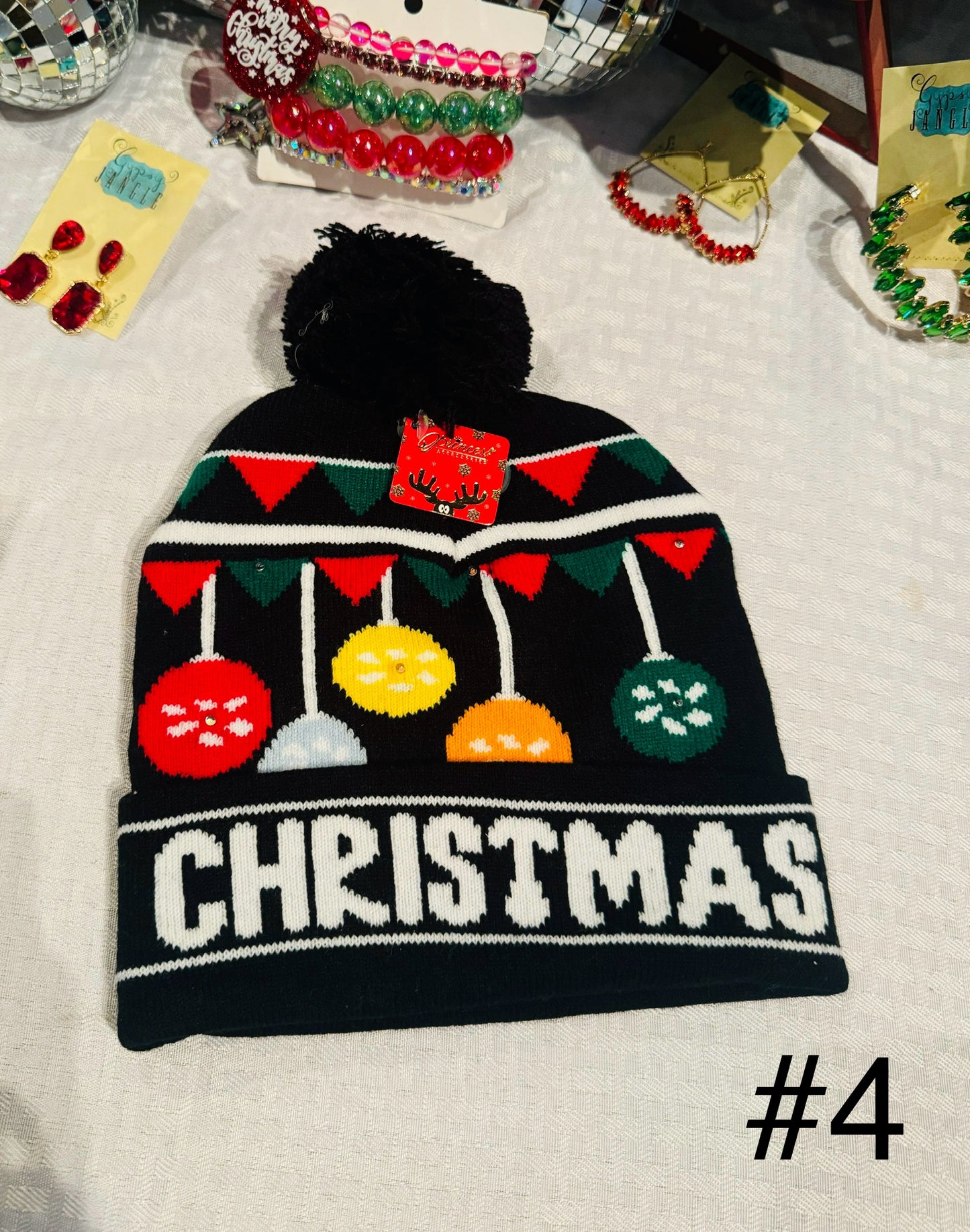 Light Up Christmas Beanies