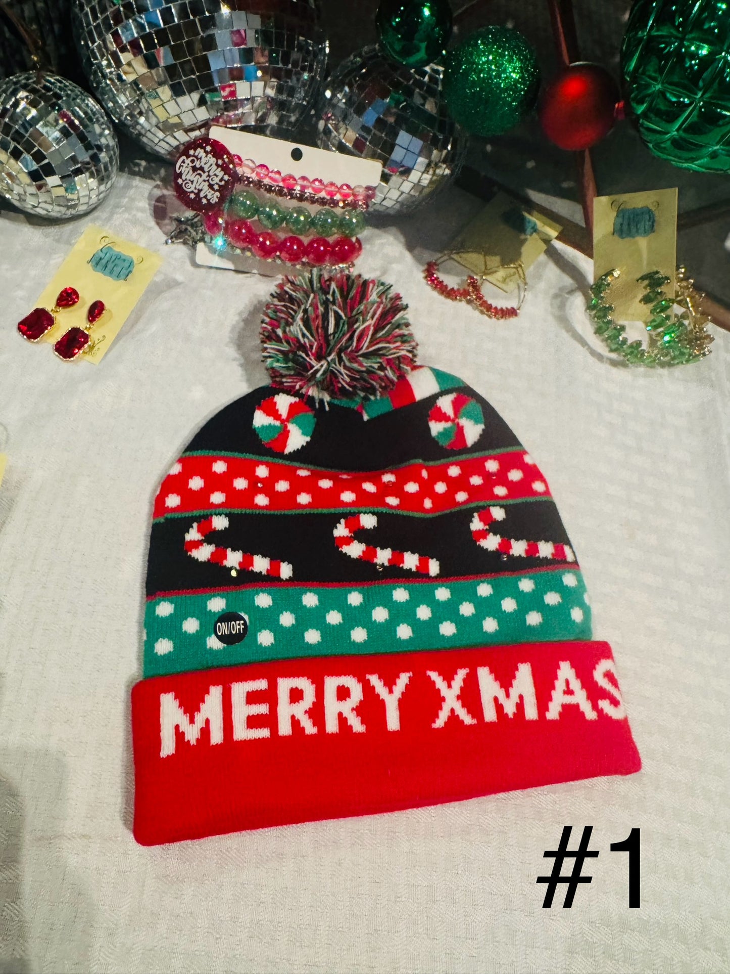 Light Up Christmas Beanies