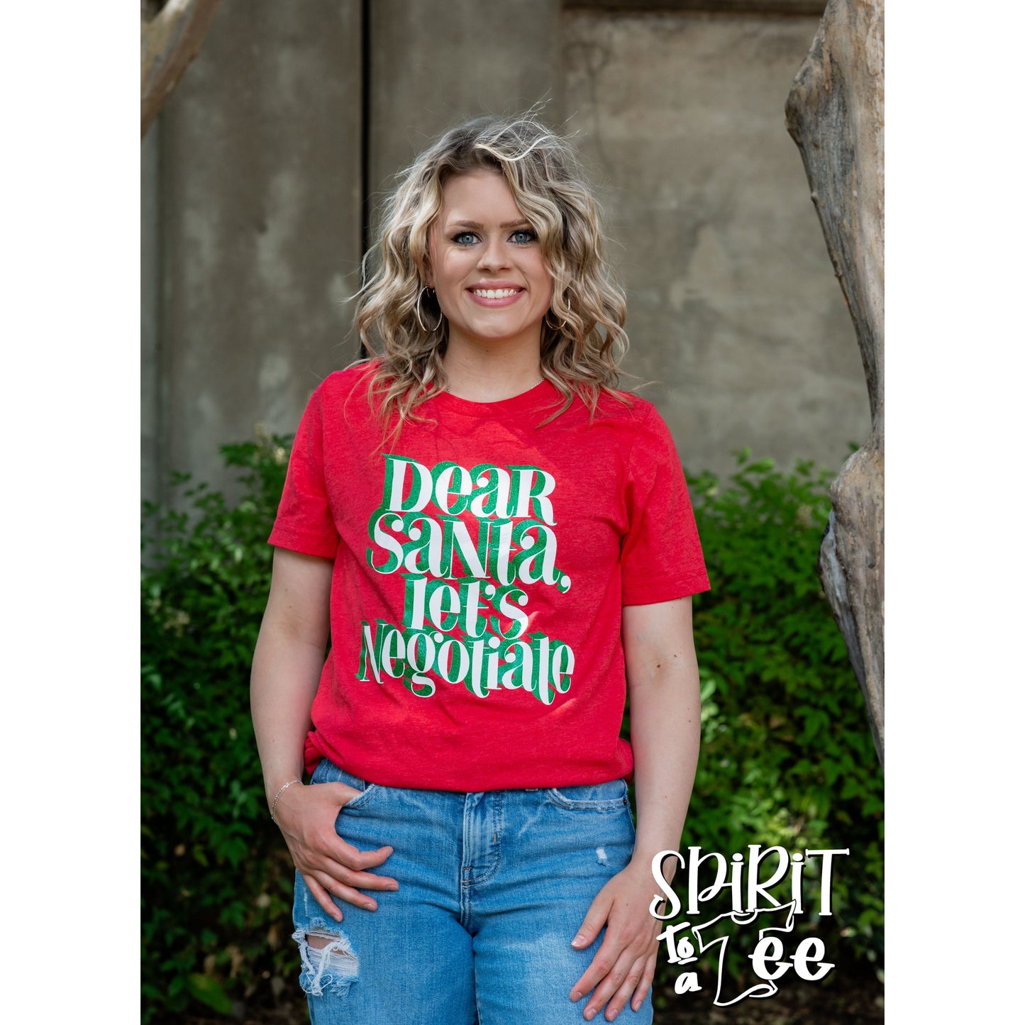 Dear Santa Let's Negotiate - Christmas Tee