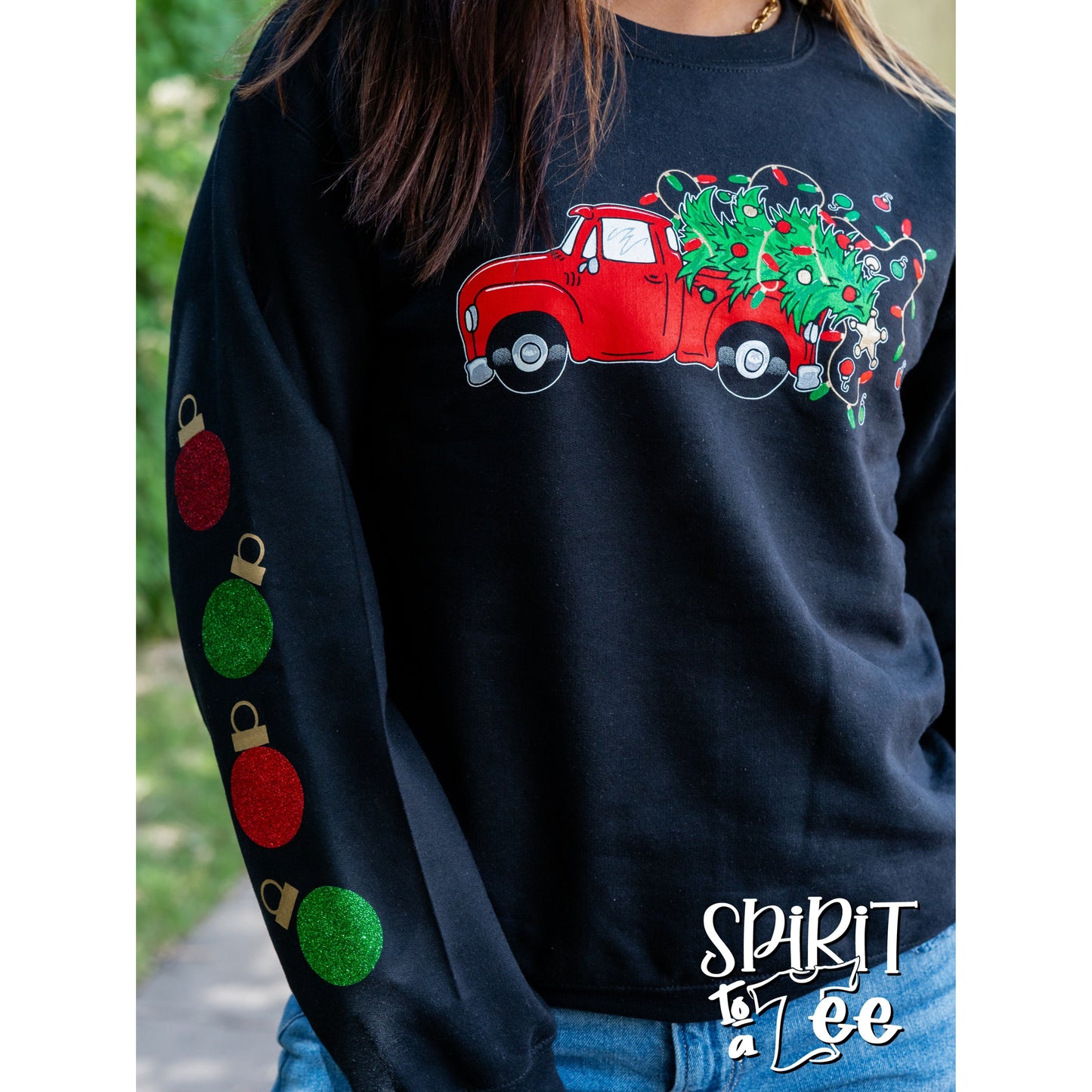 Truck with Ornaments - Christmas Sweatshirt