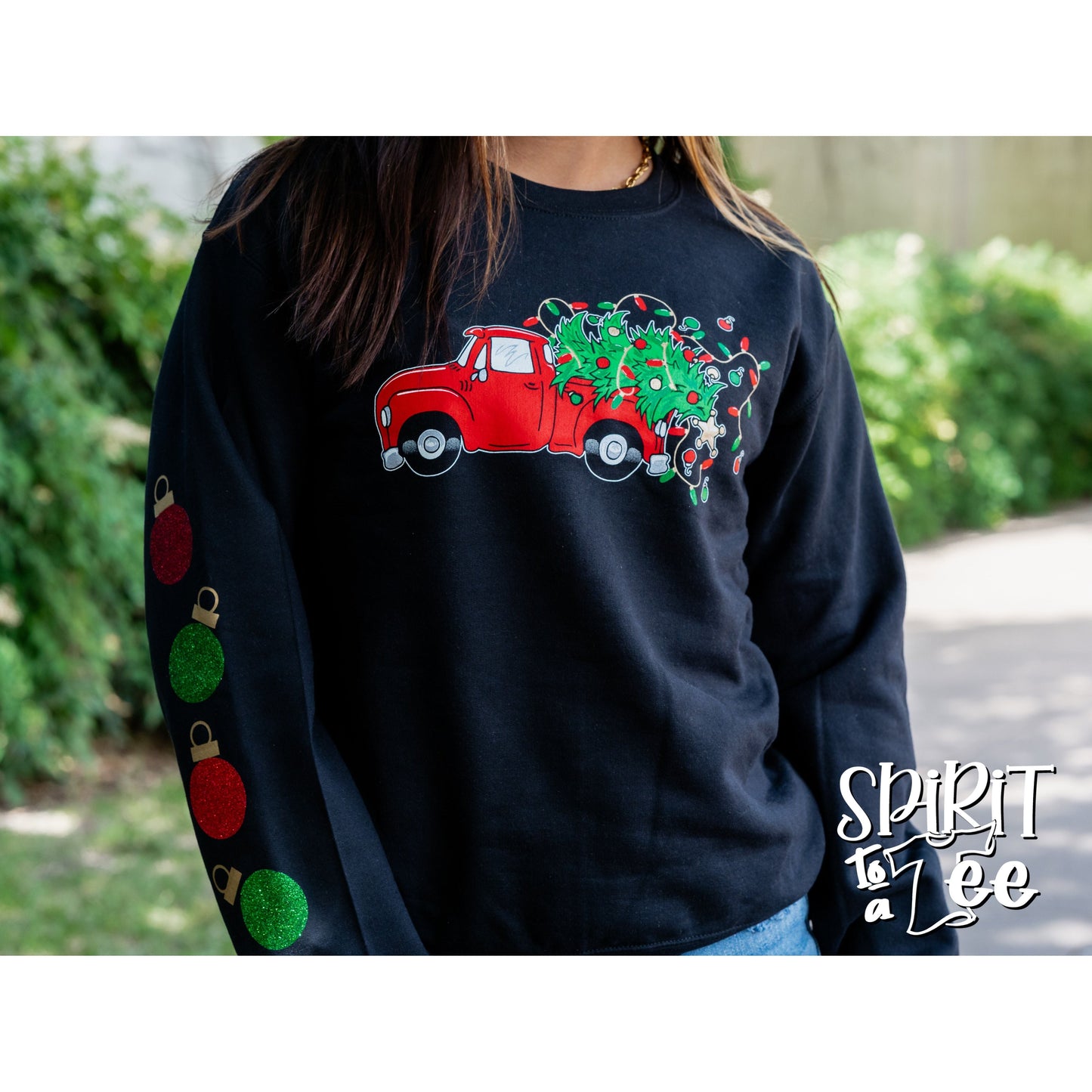 Truck with Ornaments - Christmas Sweatshirt