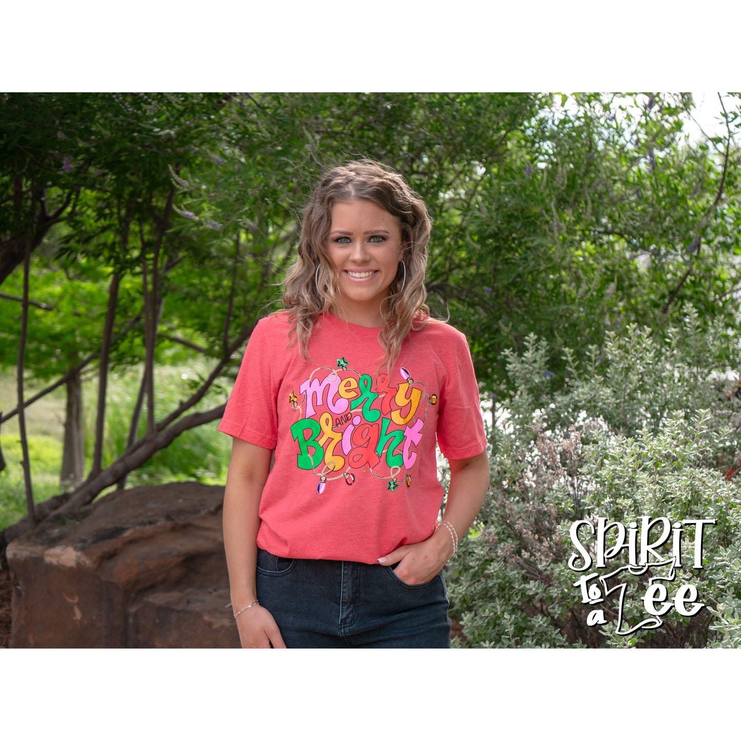 Merry & Bright Lights - Christmas Tee