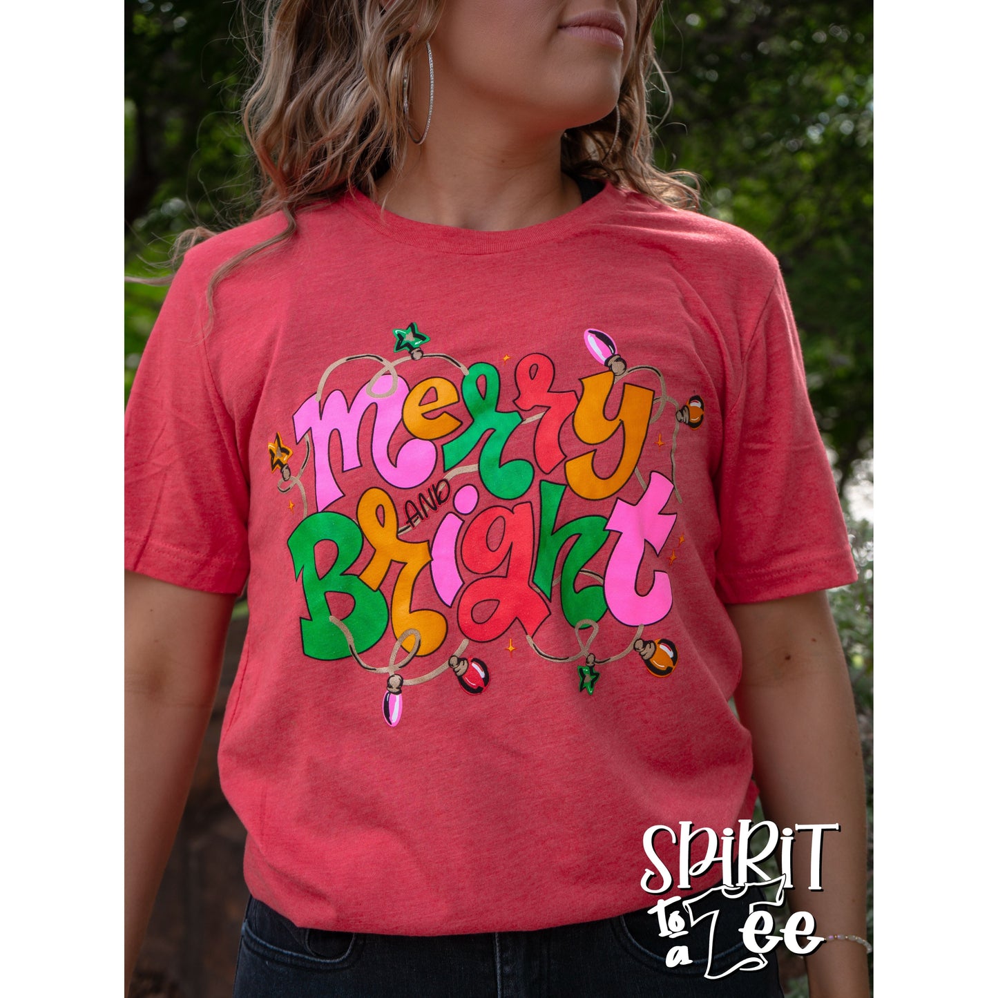 Merry & Bright Lights - Christmas Tee